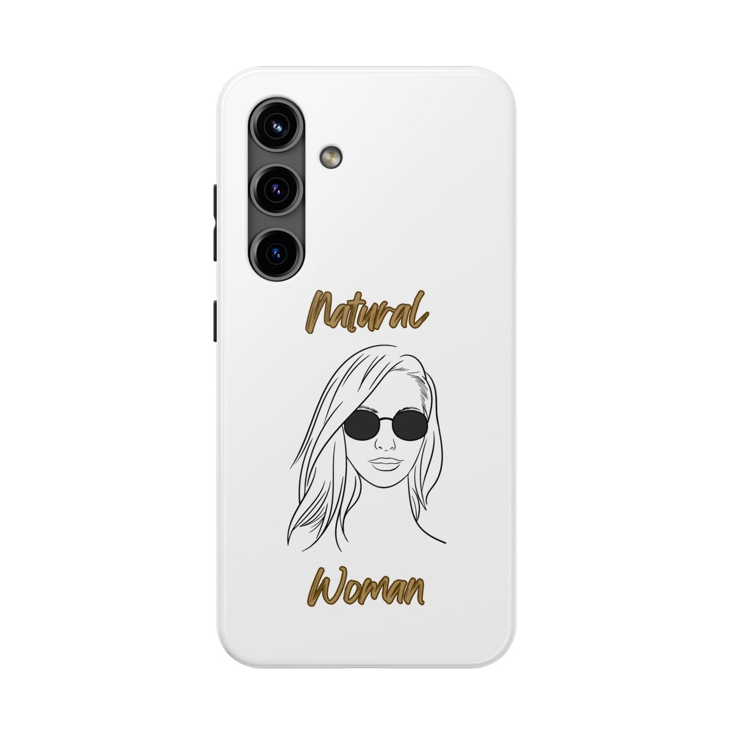 Natural Woman Shades (BL)Tough Phone Cases WHITE