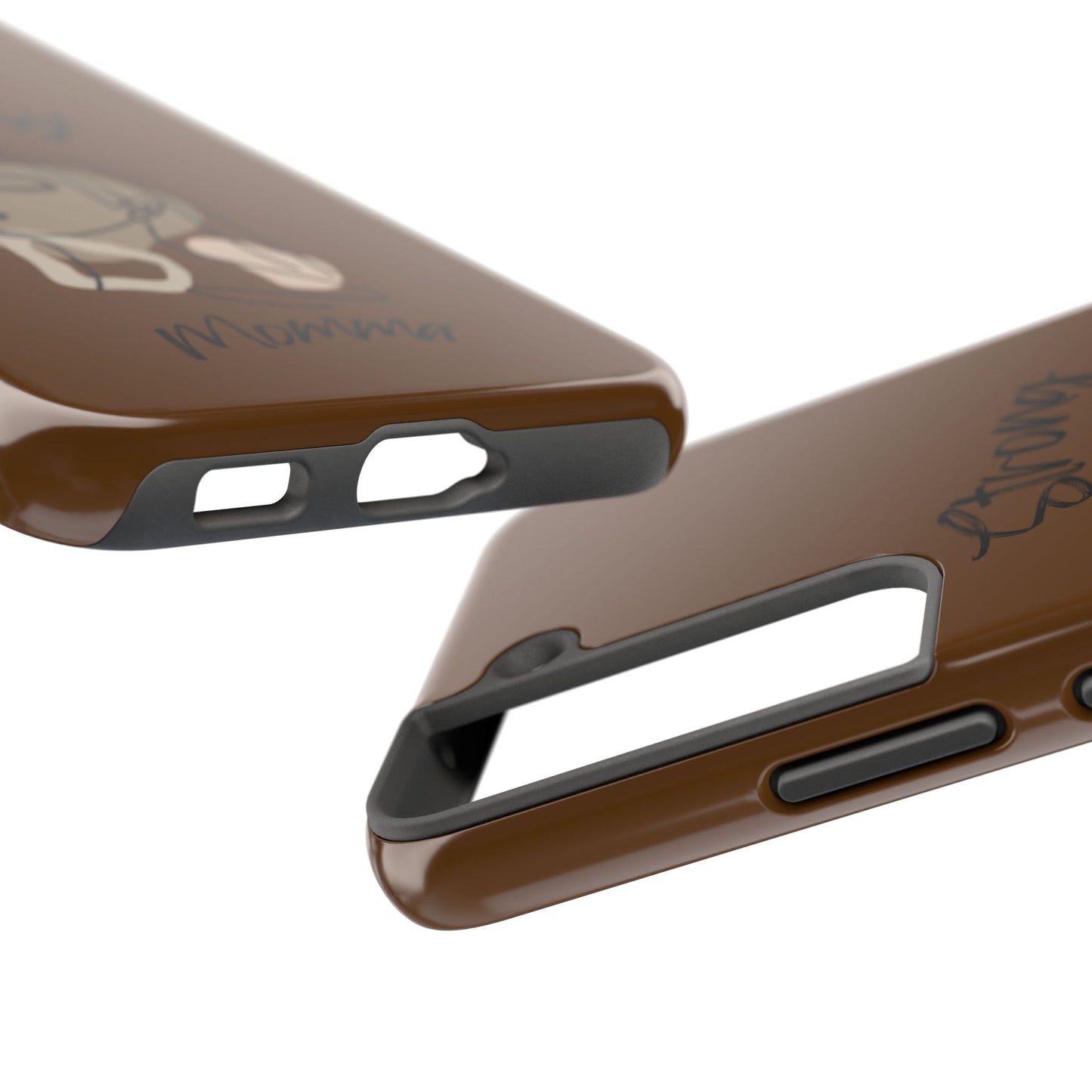 STRONG MOMMA Samsung Galaxy Tough Phone Cases (BL) Brown