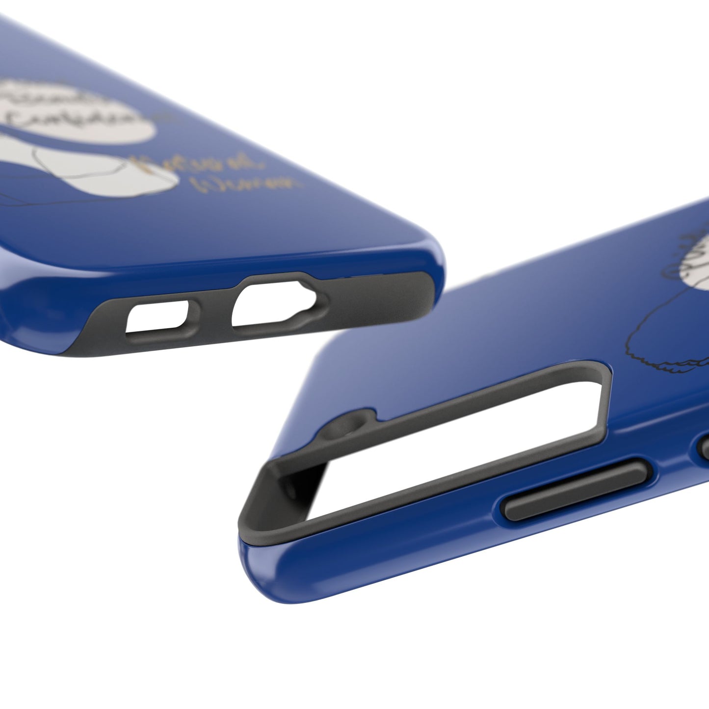 Natural Woman Puff (BL)Tough Phone Cases DARK BLUE