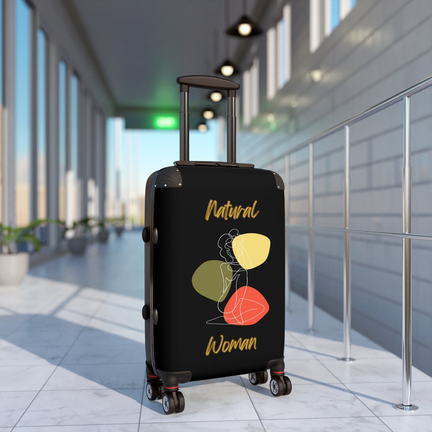 Natural Woman Colorful Pose (WL) Suitcase BLACK