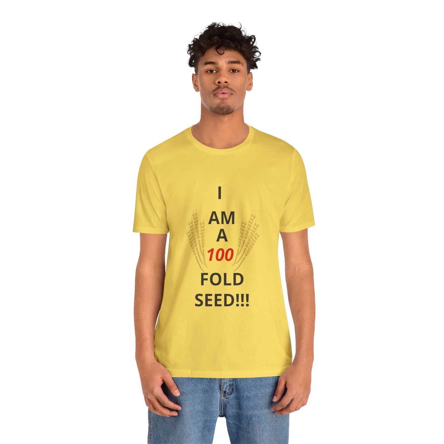 100 Fold Seed (BL)Unisex Jersey Short Sleeve T-Shirt
