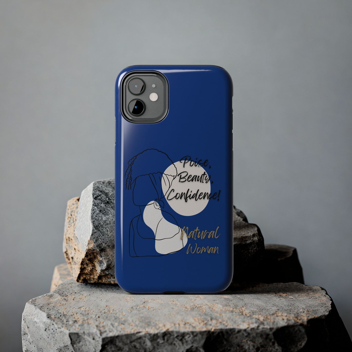 Natural Woman Puff (BL)Tough Phone Cases DARK BLUE