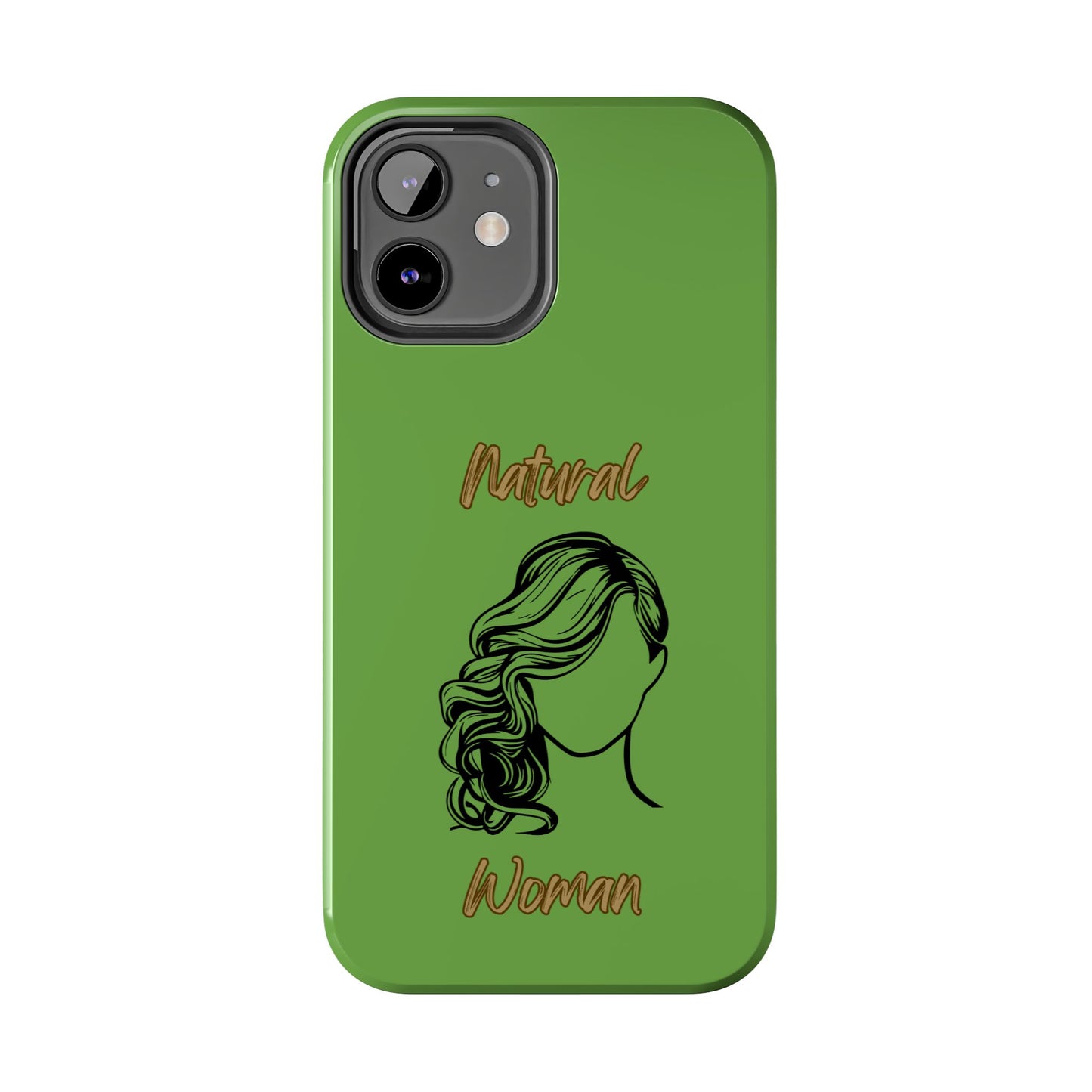 Natural Woman Long Curl (BL)Tough Phone Cases GREEN