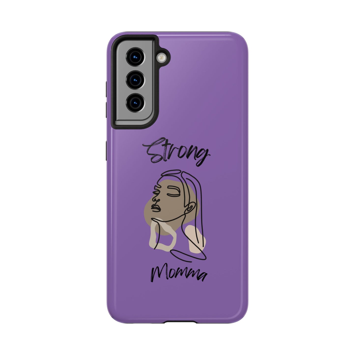 STRONG MOMMA Samsung Galaxy Tough Phone Cases (BL) Light Purple