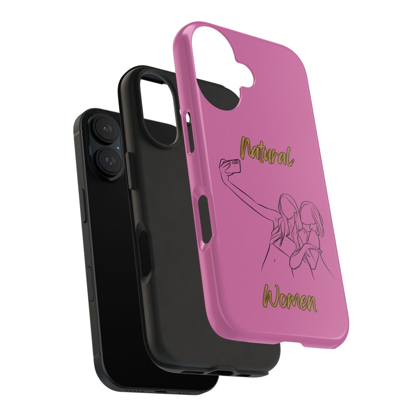 Natural Woman Friends Selfie (BL)Tough Phone Cases LIGHT PINK