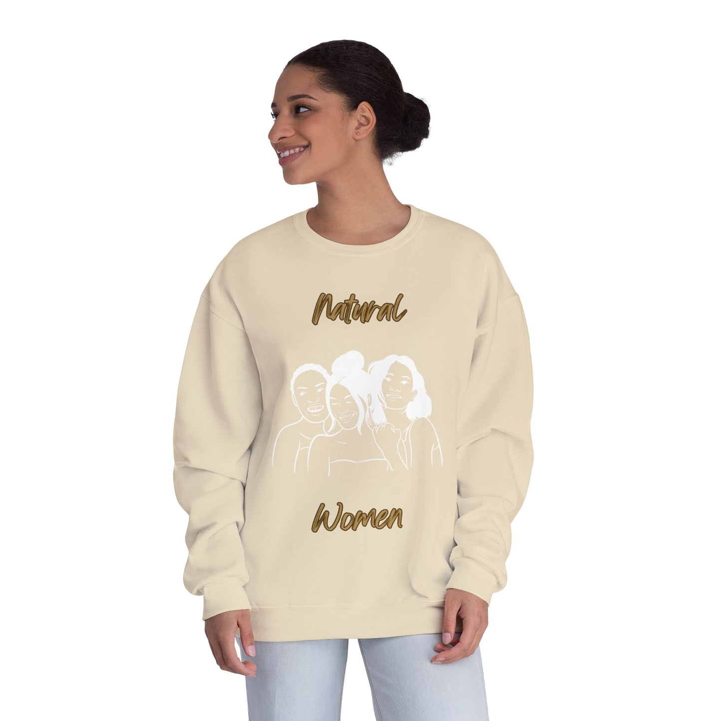 Natural Woman Laughing Friends (WL) Crewneck Sweatshirt