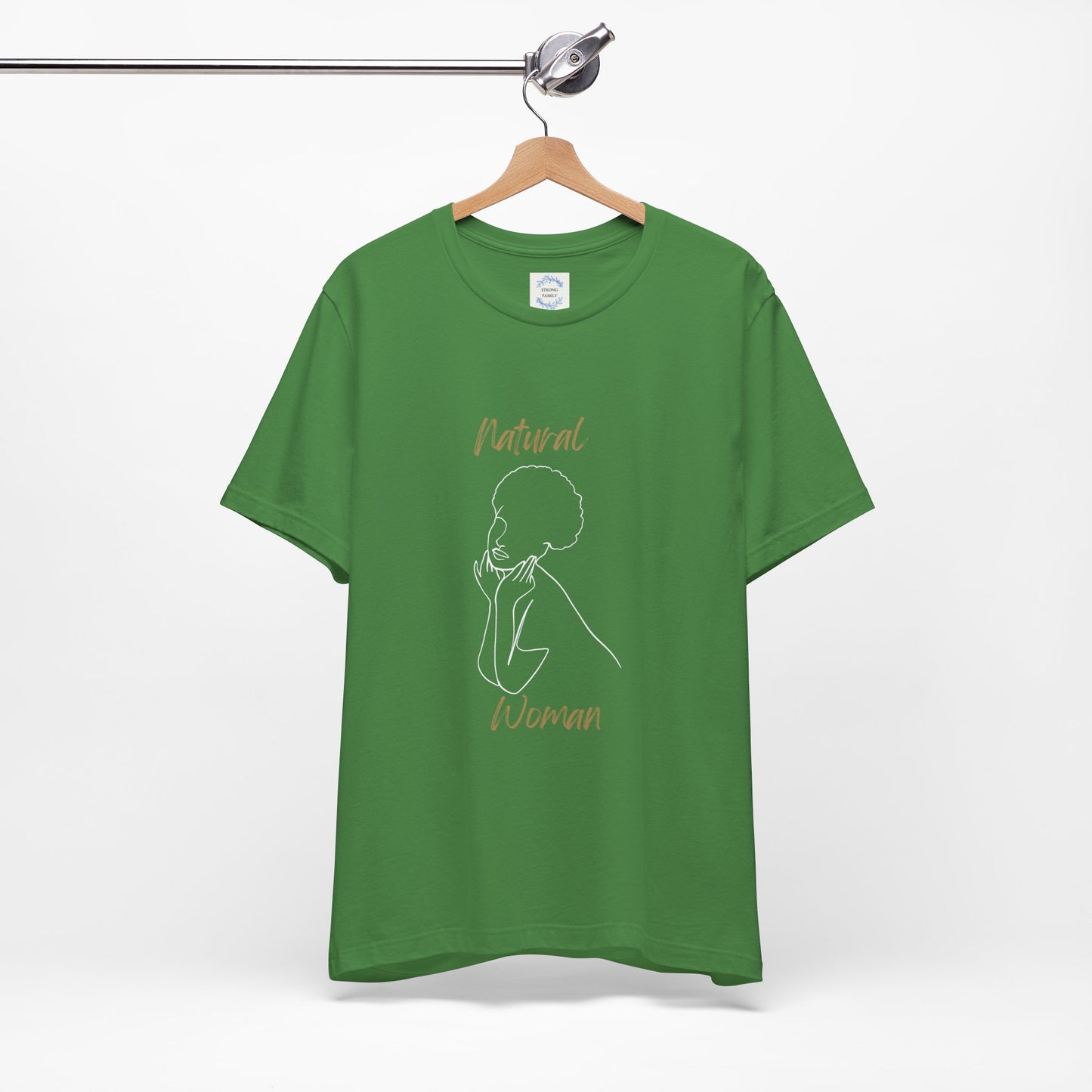 Natural Woman Cute Afro (WL) Short Sleeve T-Shirt