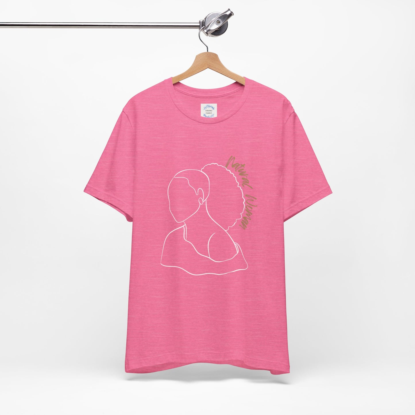 Natural Woman Behind Head Puff (WL) Short Sleeve T-Shirt