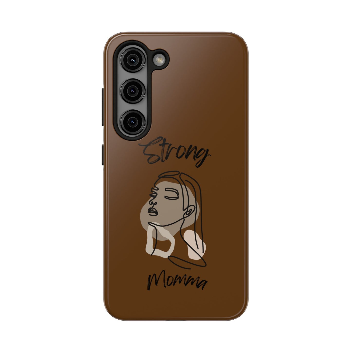 STRONG MOMMA Samsung Galaxy Tough Phone Cases (BL) Brown