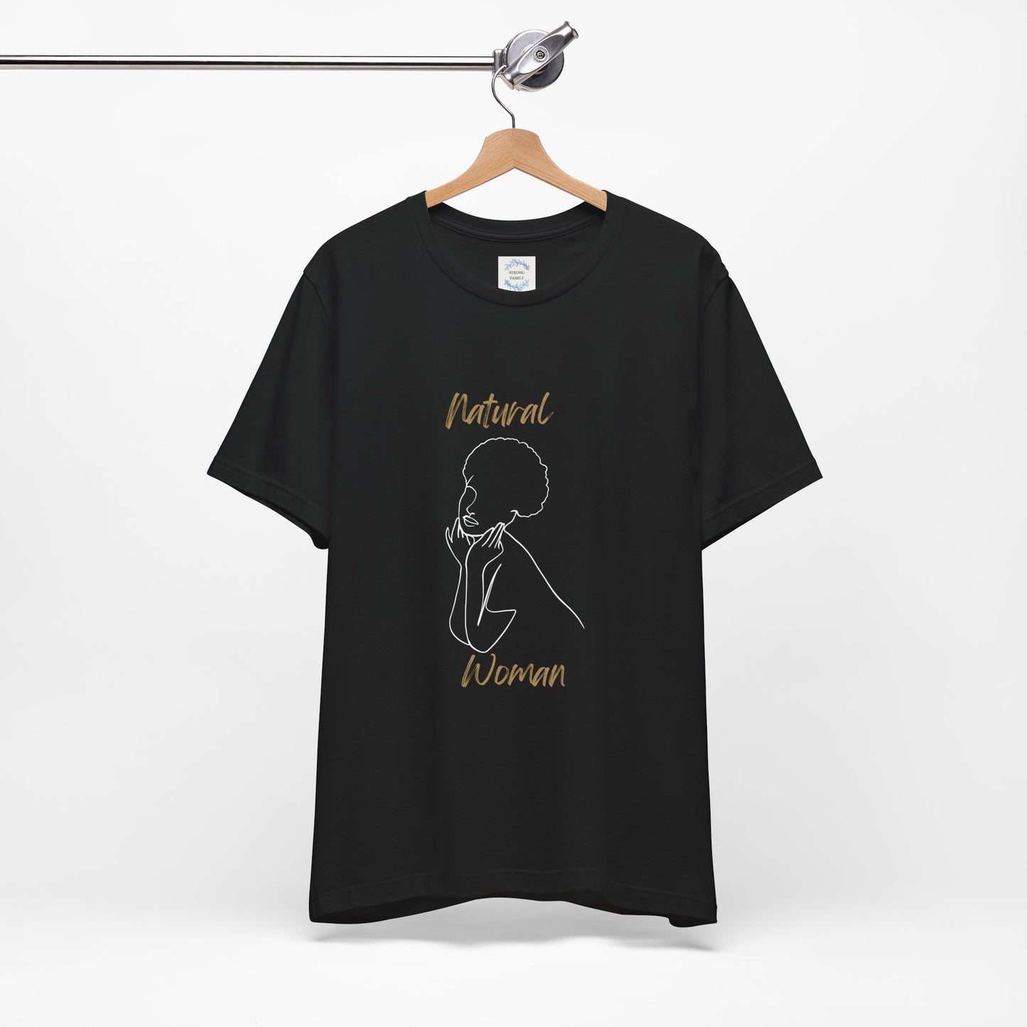Natural Woman Cute Afro (WL) Short Sleeve T-Shirt