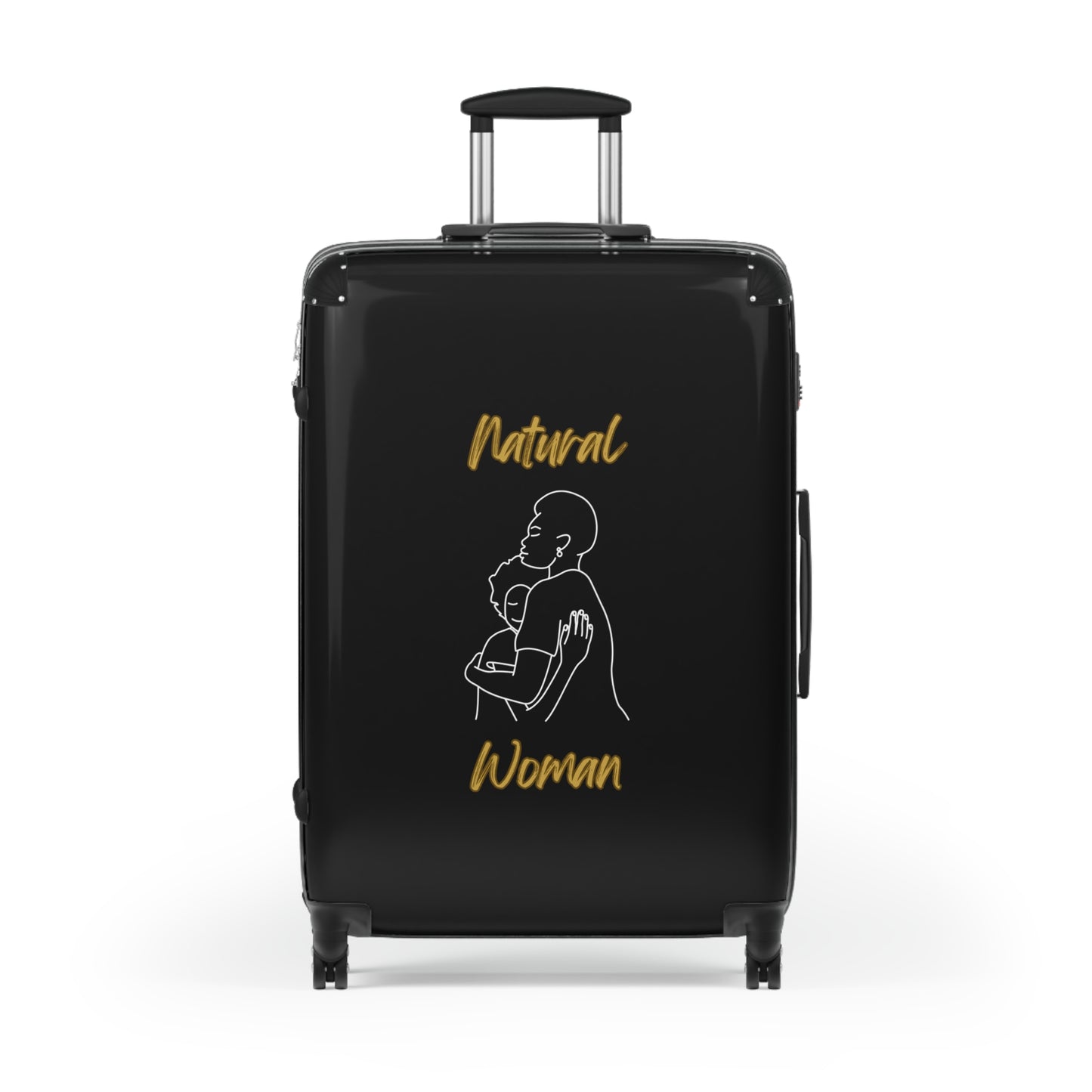 Natural Woman Safe With Momma (WL) Suitcase BLACK