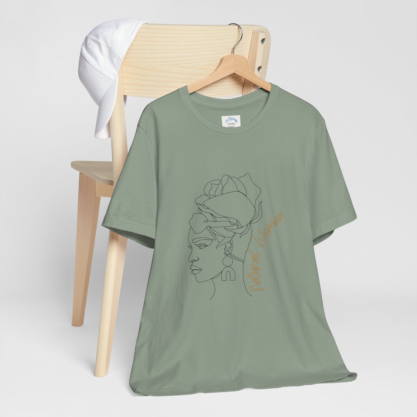 Natural Woman Flower Wrap (BL) Short Sleeve T-Shirt
