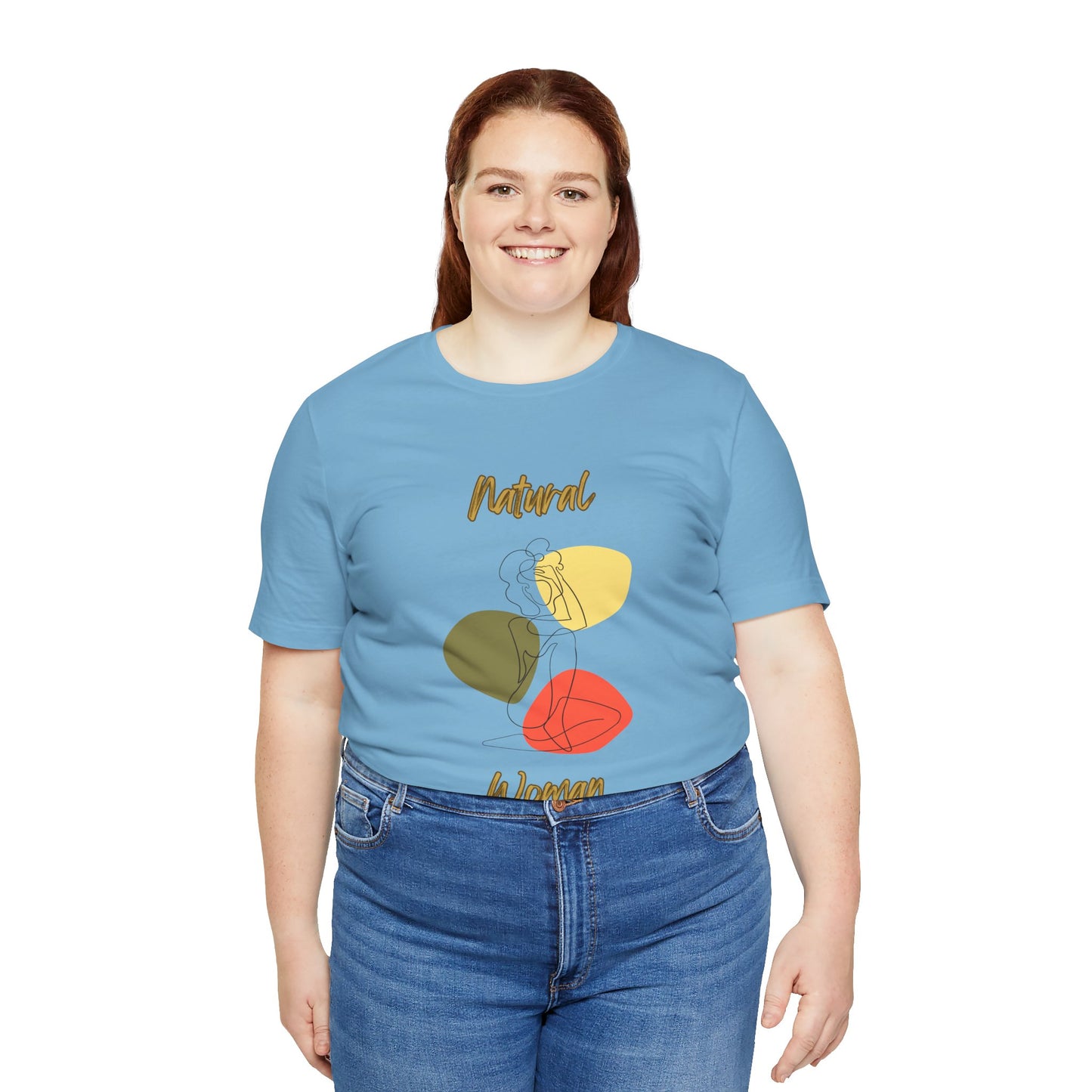 Natural Woman Colorful Pose (BL) Short Sleeve T-Shirt