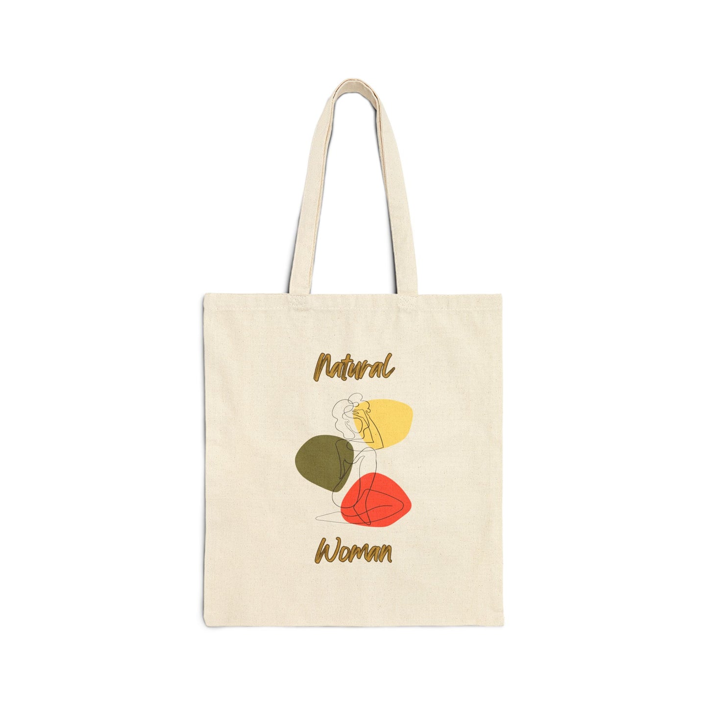 Natural Woman Colorful Pose (BL) Canvas Tote Bag