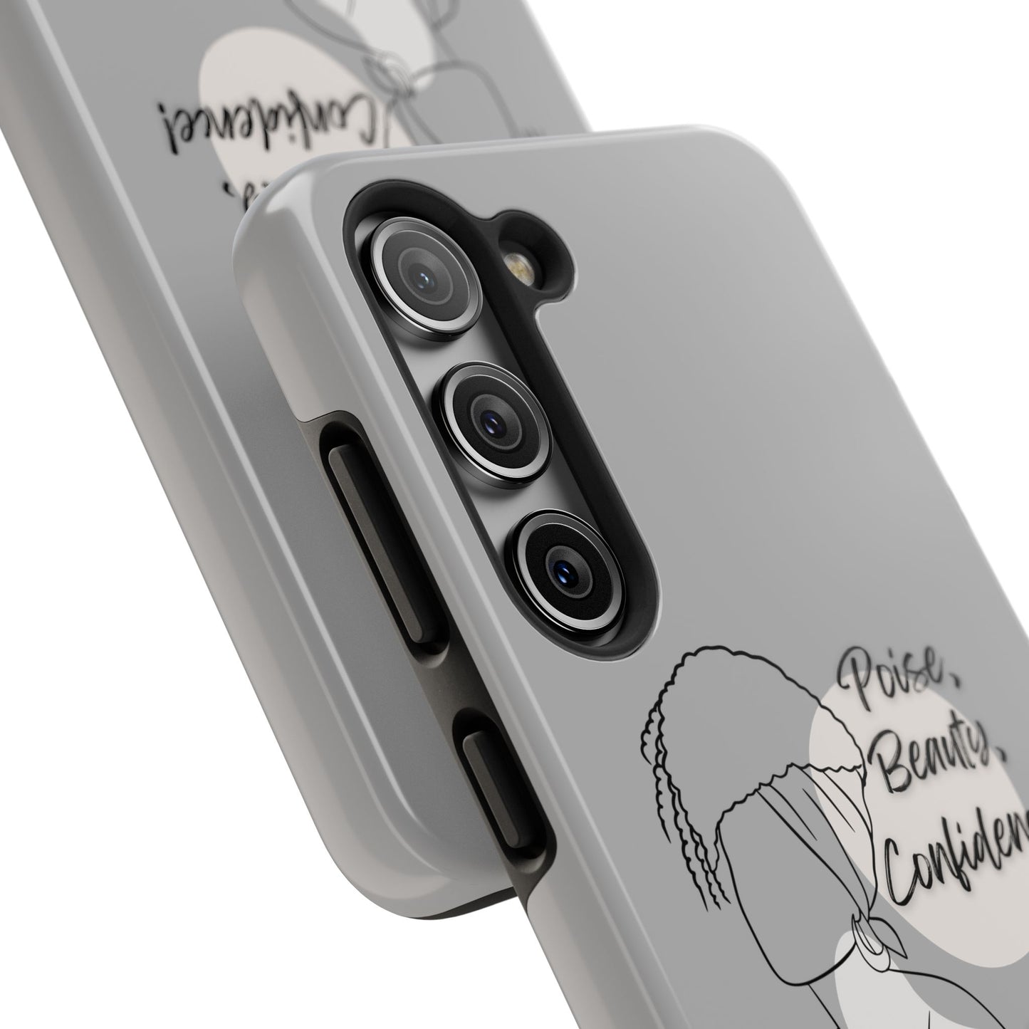 Natural woman Puff (BL)Tough Phone Cases LIGHT GREY