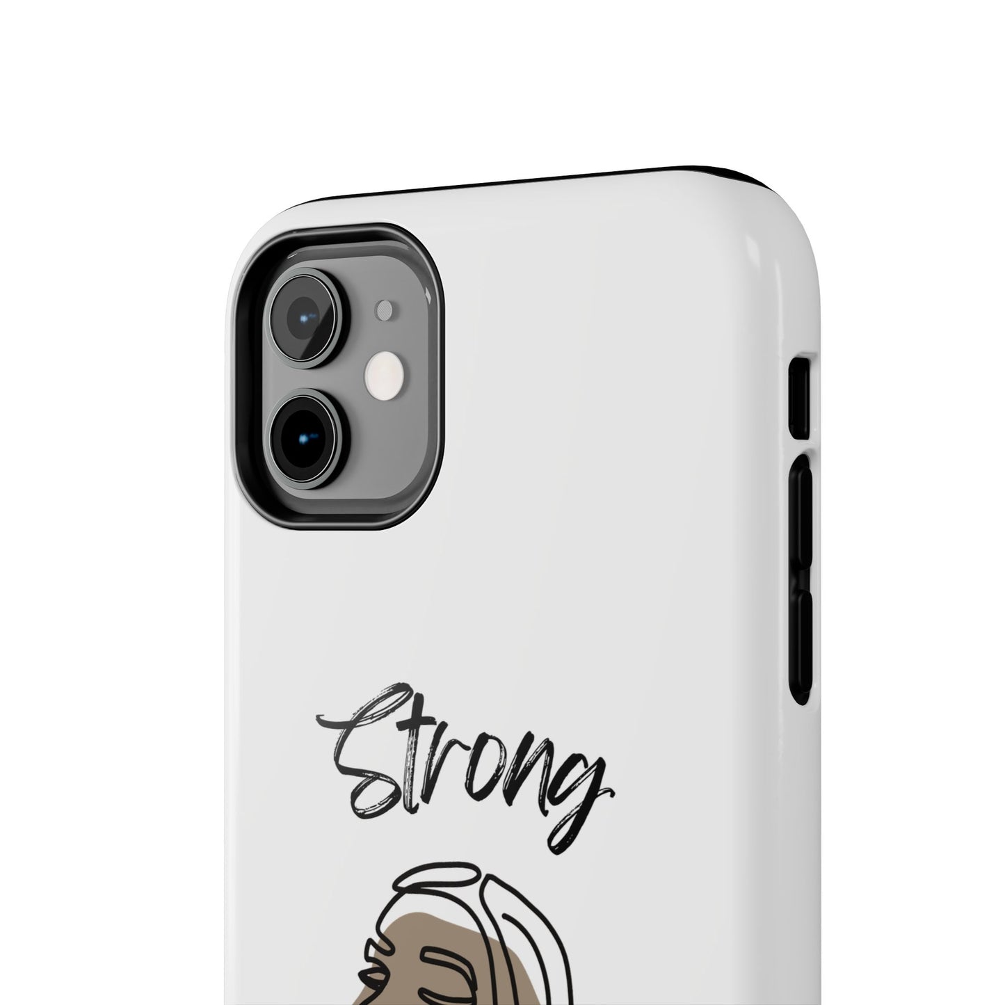 STRONG MOMMA Samsung Galaxy Tough Phone Cases (BL) White