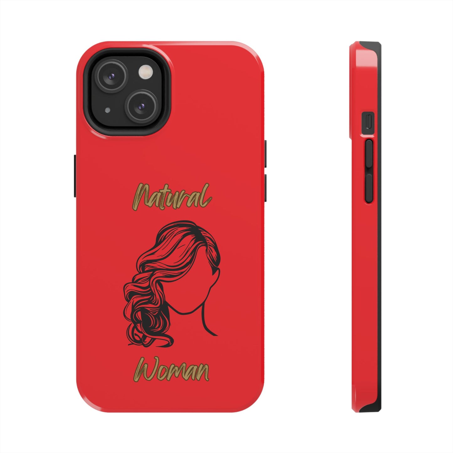 Natural Woman Long Curl (BL)Tough Phone Cases RED