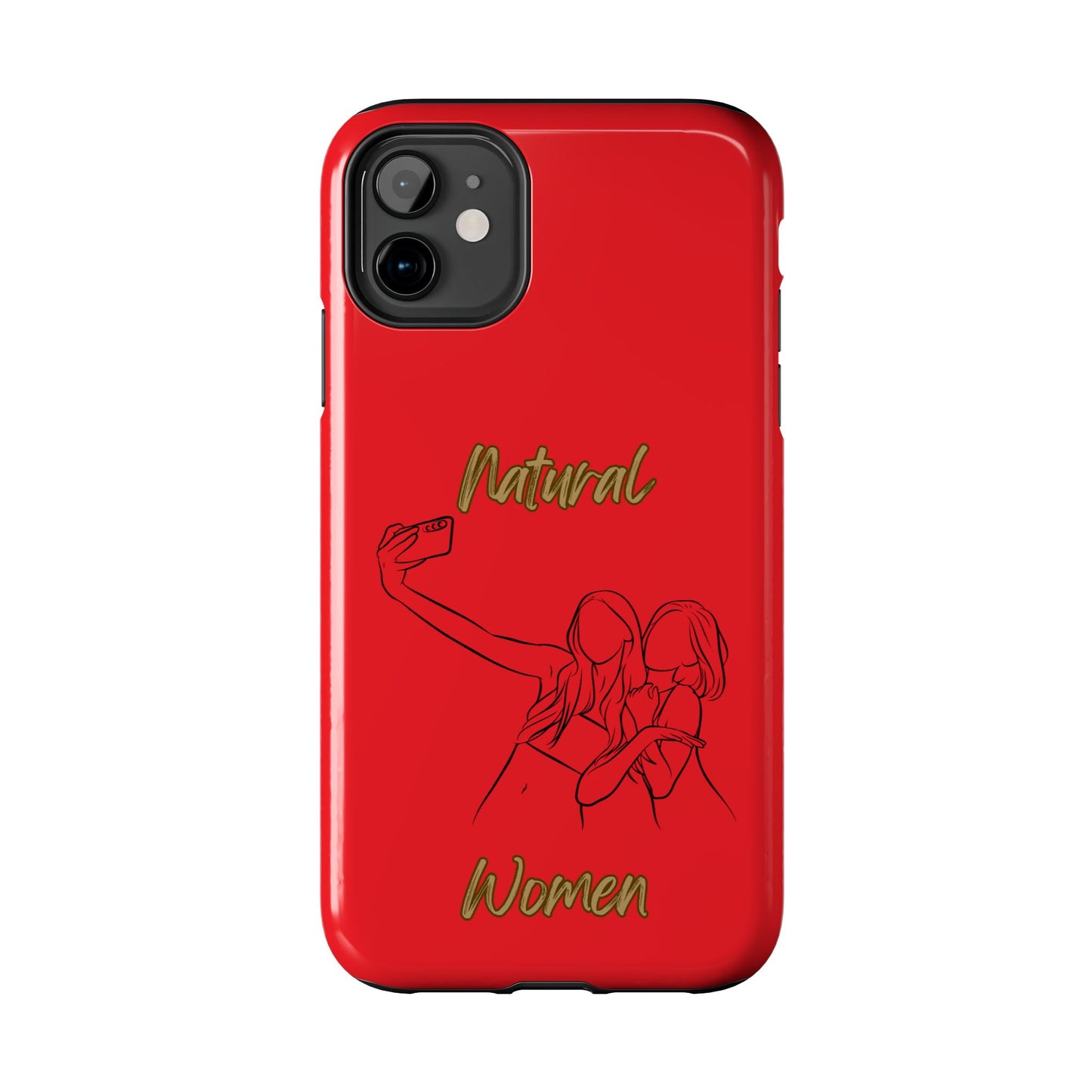 Natural Woman Friends Selfie (BL)Tough Phone Cases RED