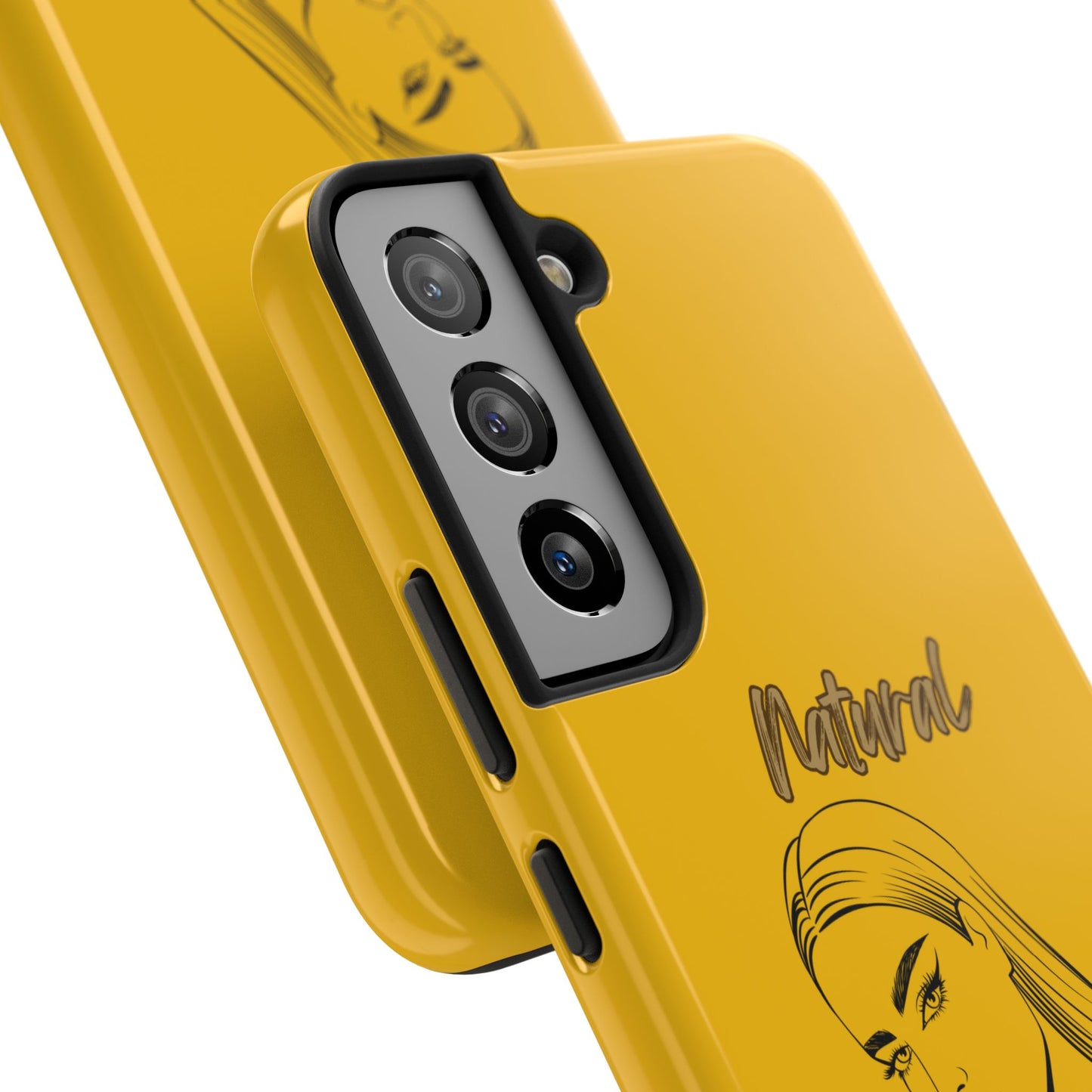 Natural Woman The Stare (BL)Tough Phone Cases YELLOW
