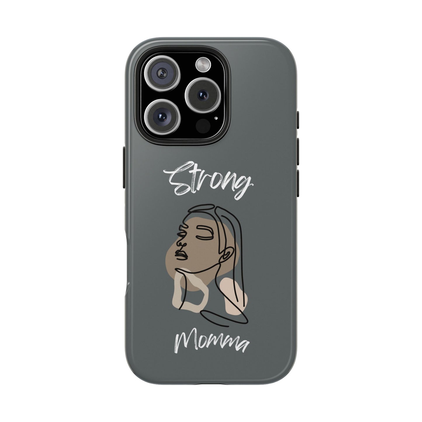 Strong Momma (WL) Tough Phone Cases DARK GREY