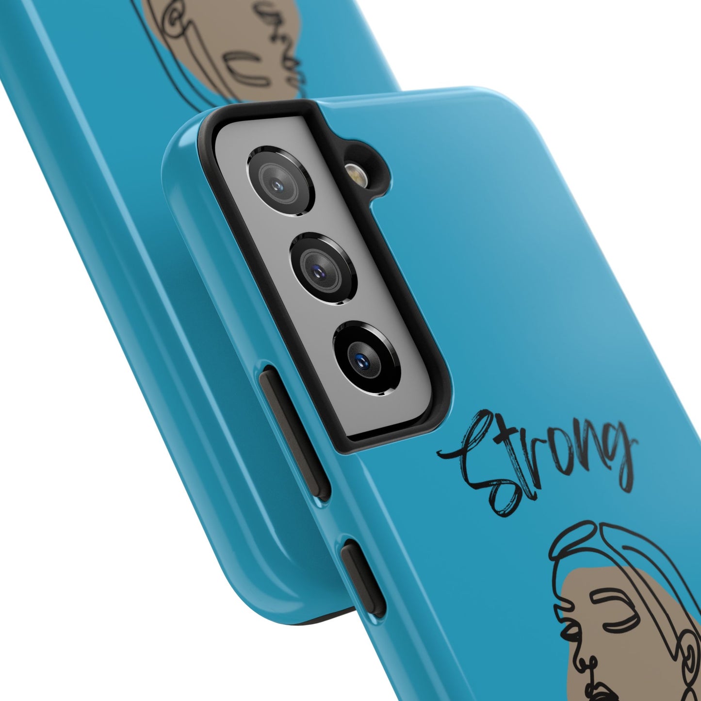 STRONG MOMMA Samsung Galaxy Tough Phone Cases (BL) Turquoise