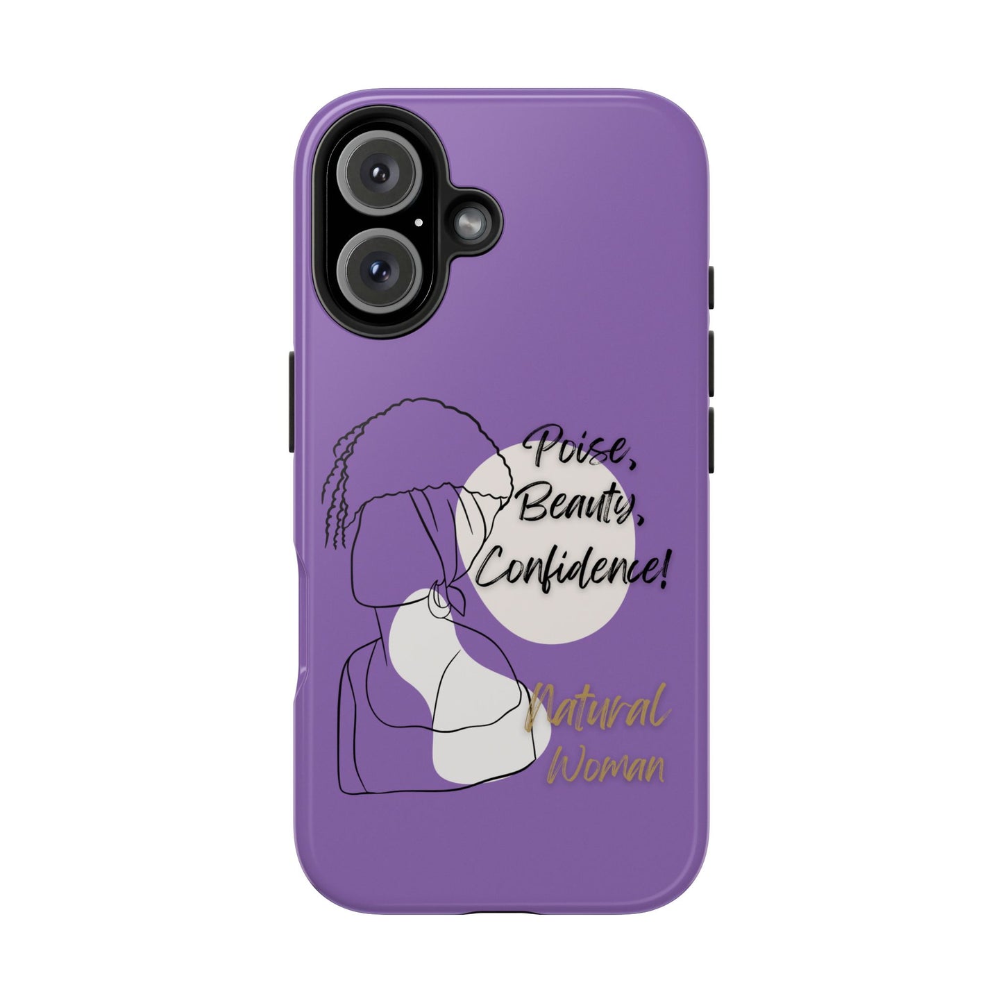 Natural Woman Puff (BL)Tough Phone Cases LIGHT PURPLE