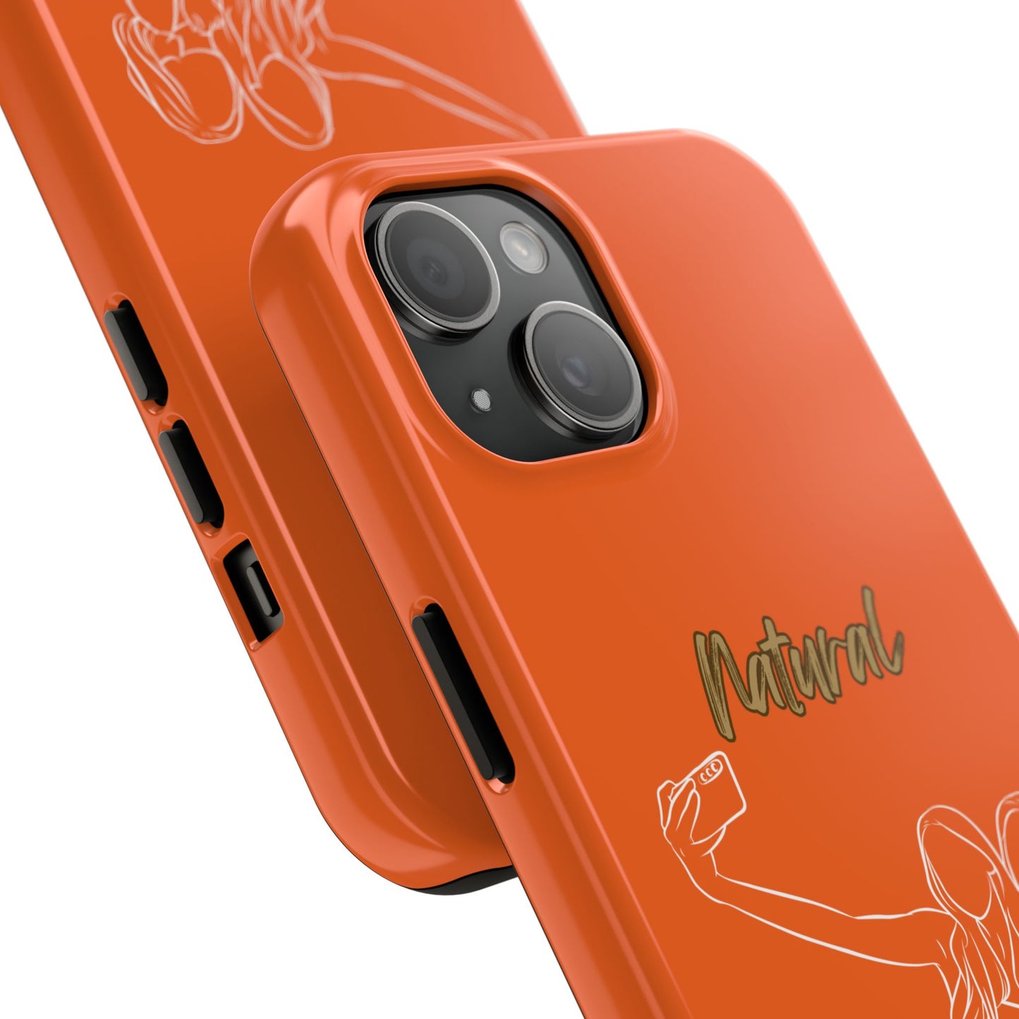 Natural Woman Friends Selfie (WL)Tough Phone Cases ORANGE