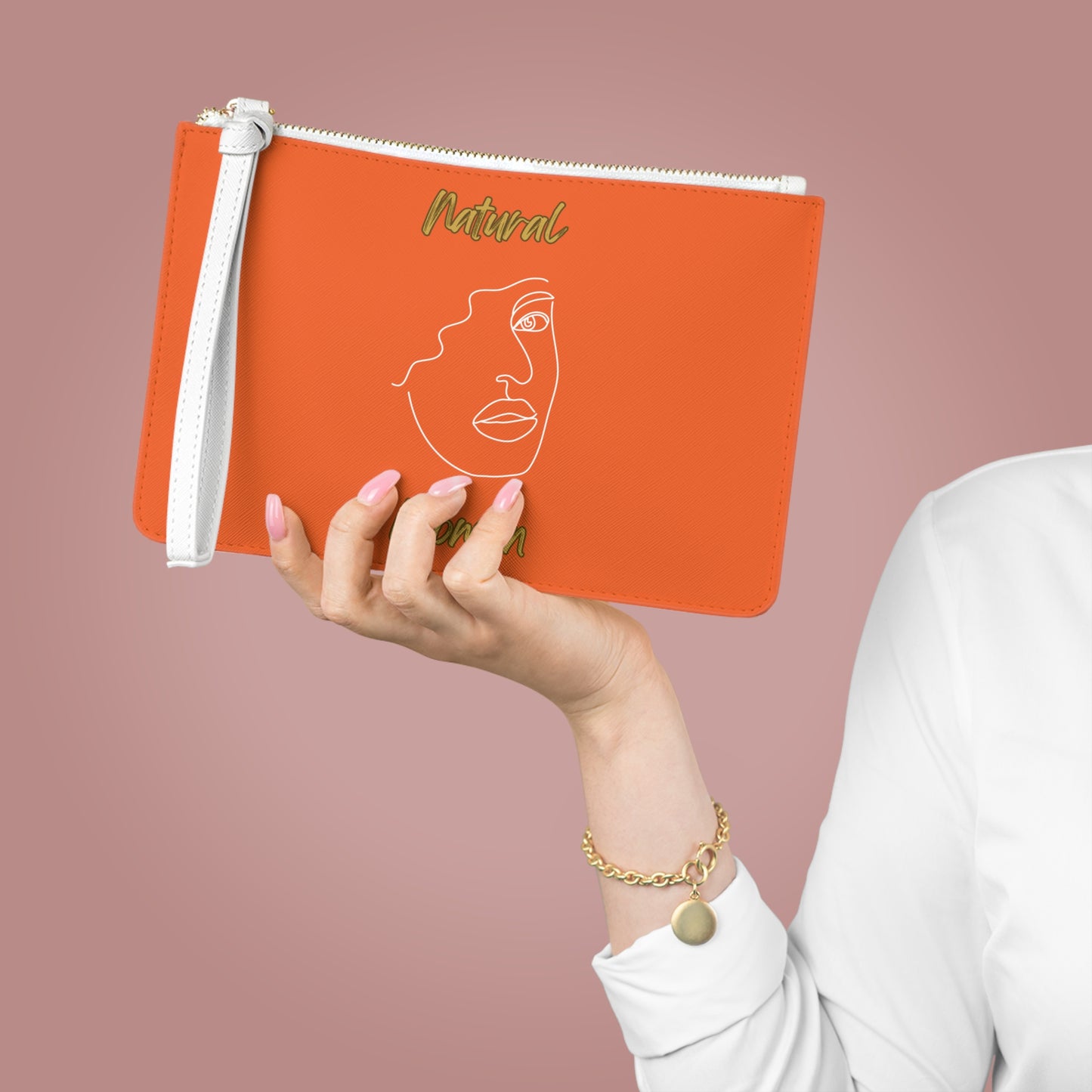Natural Woman Peekaboo (WL) Clutch Bag ORANGE