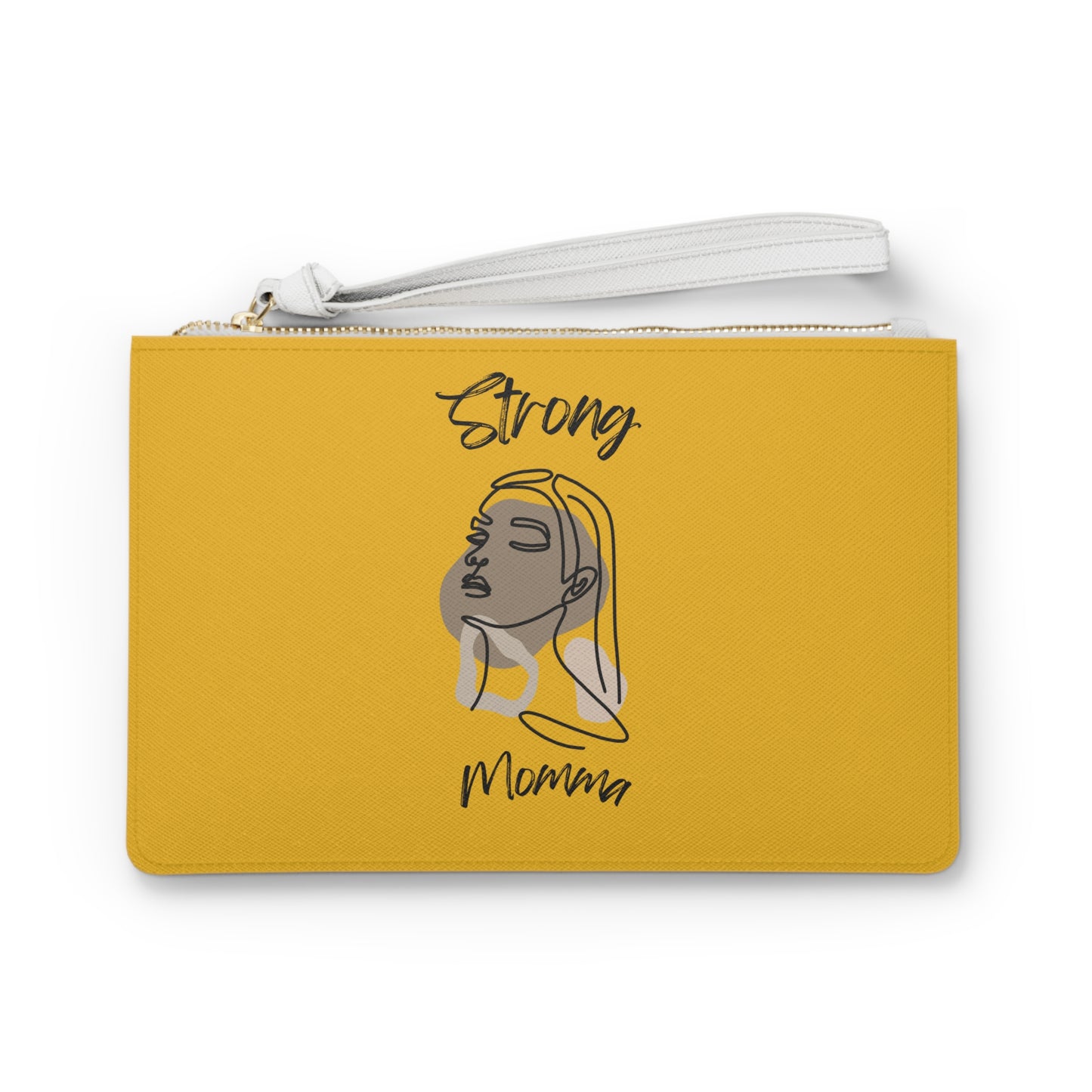 Strong Momma (BL) Clutch Bag YELLOW
