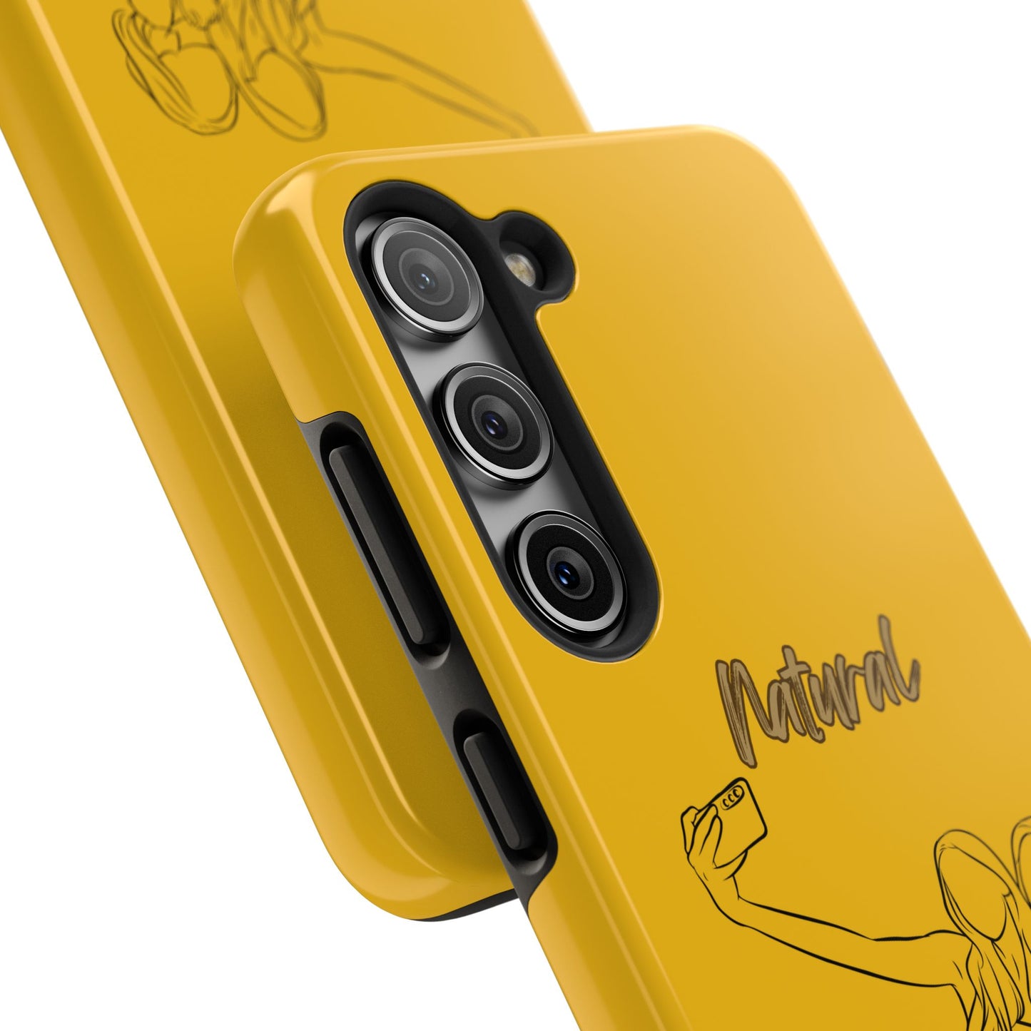 Natural Woman Friends Selfie (BL)Tough Phone Cases YELLOW