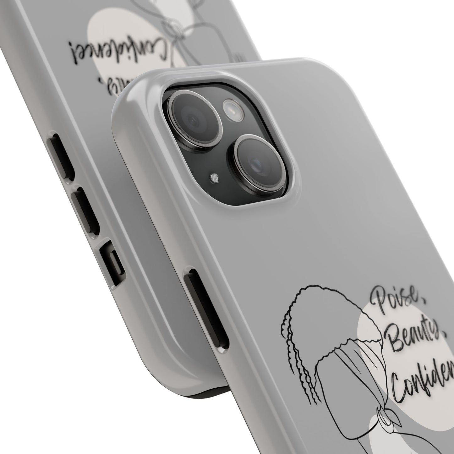 Natural woman Puff (BL)Tough Phone Cases LIGHT GREY