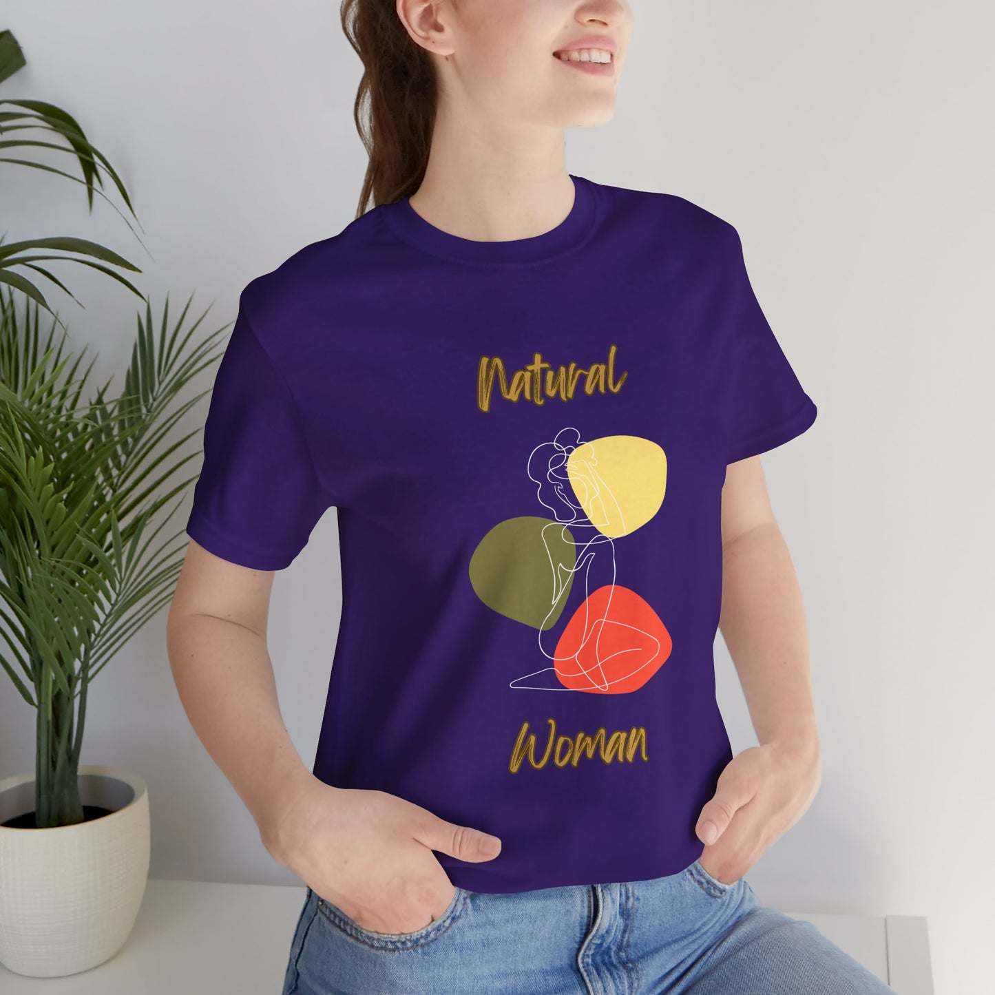 Natural Woman Colorful Pose (WL) Short Sleeve T-Shirt