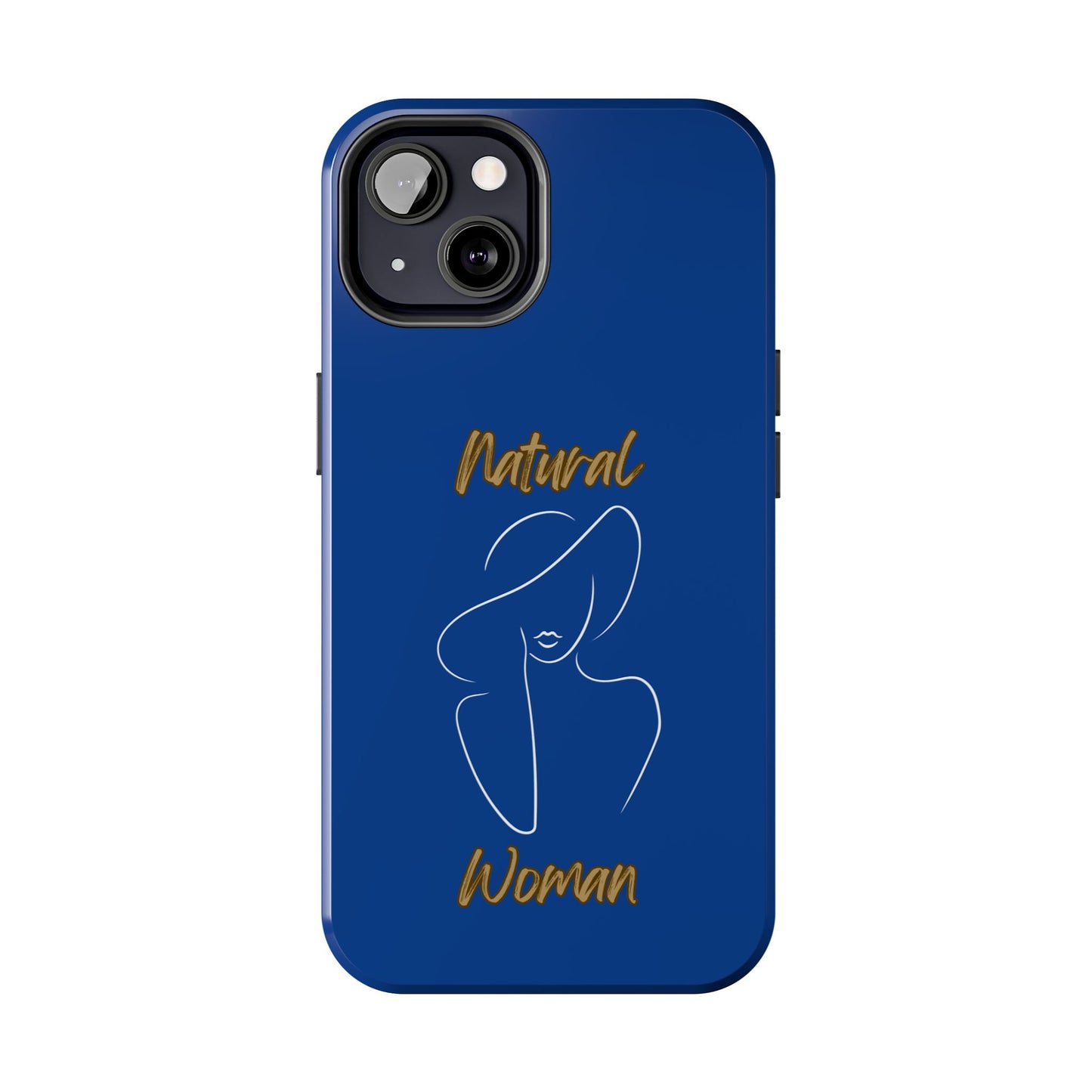 Natural Woman Sun Hat (WL) Tough Phone Cases DARK BLUE