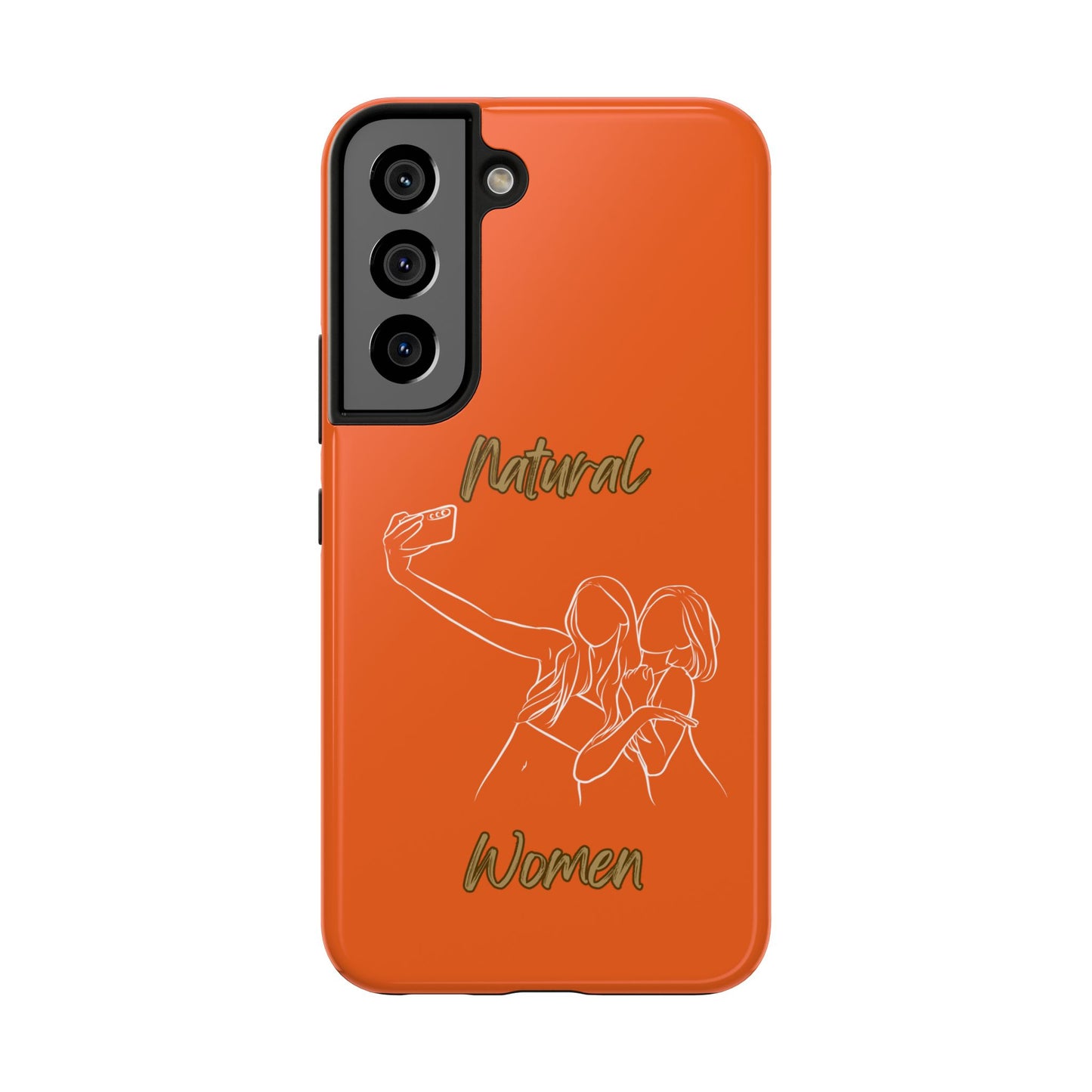 Natural Woman Friends Selfie (WL)Tough Phone Cases ORANGE