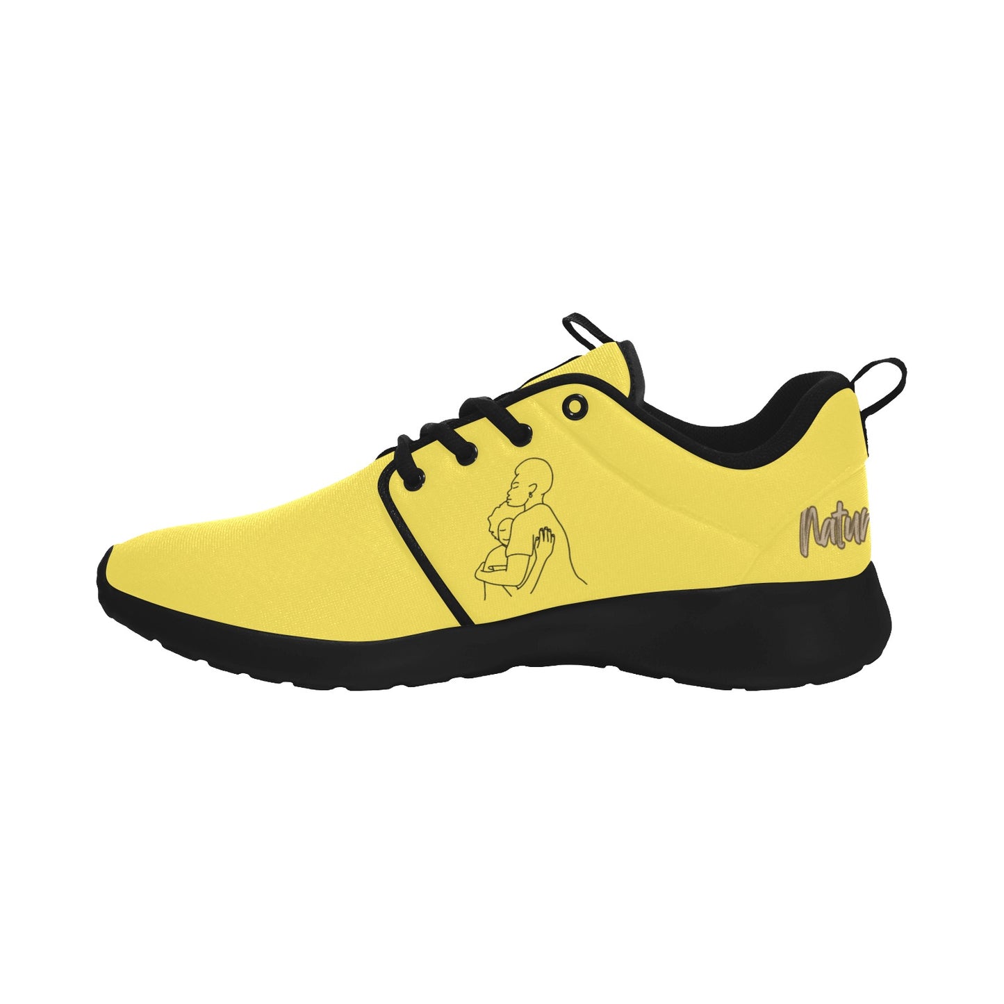 Natural Woman SAFE WITH MOMMA (BL) YELLOW w/ Sole Sneakers