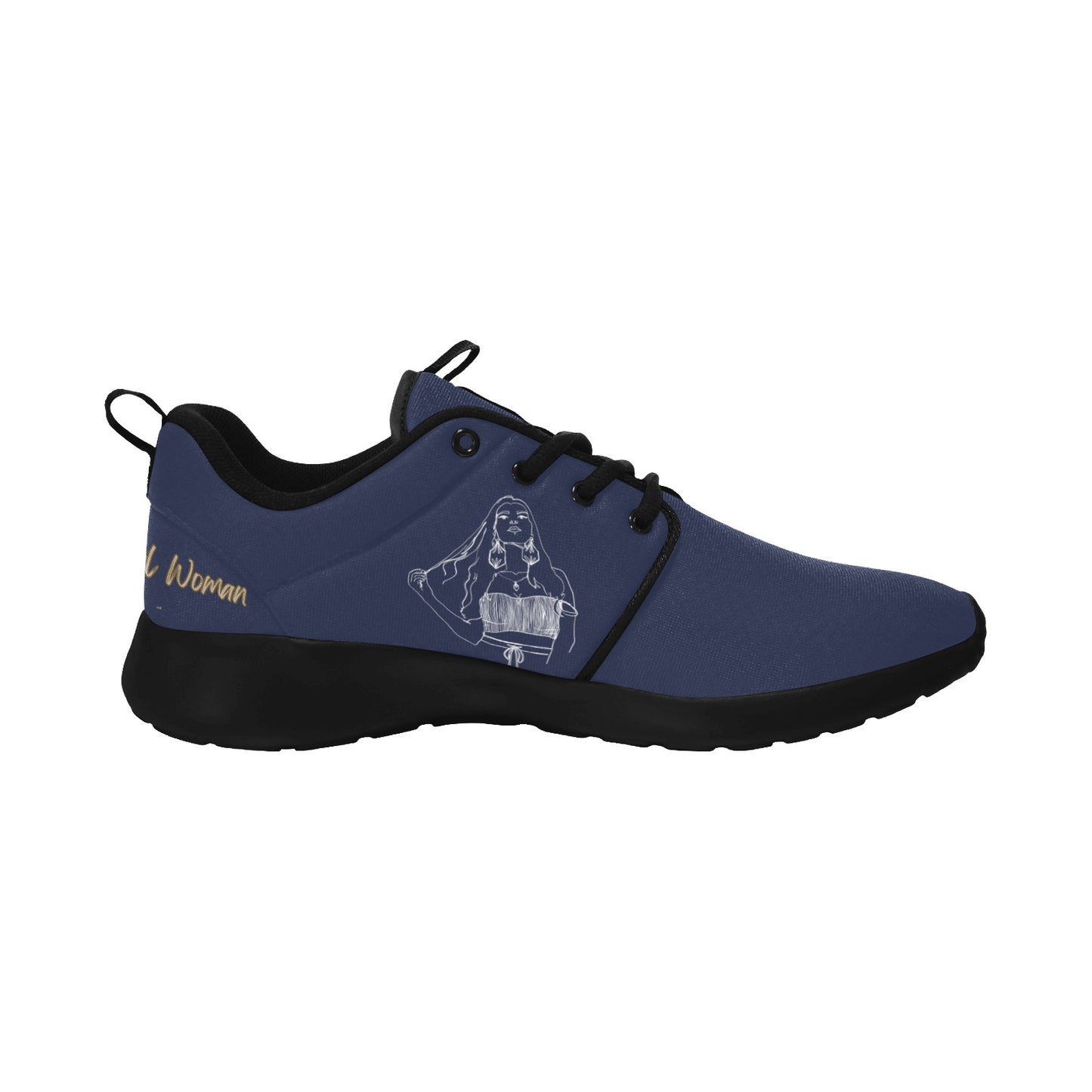 Natural Woman THINKING (WL) ROYAL w/ Black Sole Sneakers
