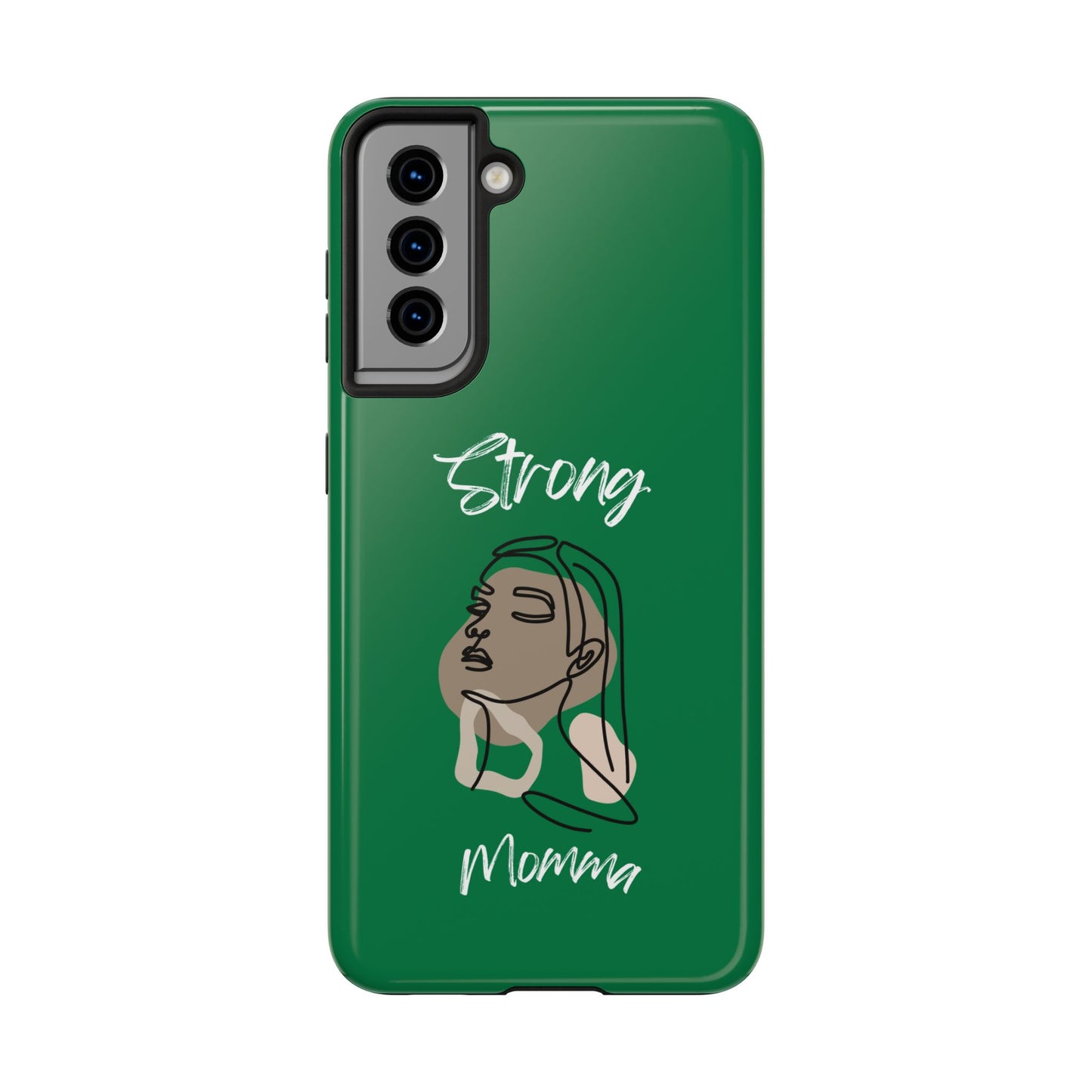 Strong Momma (WL) Tough Phone Cases DARK GREEN