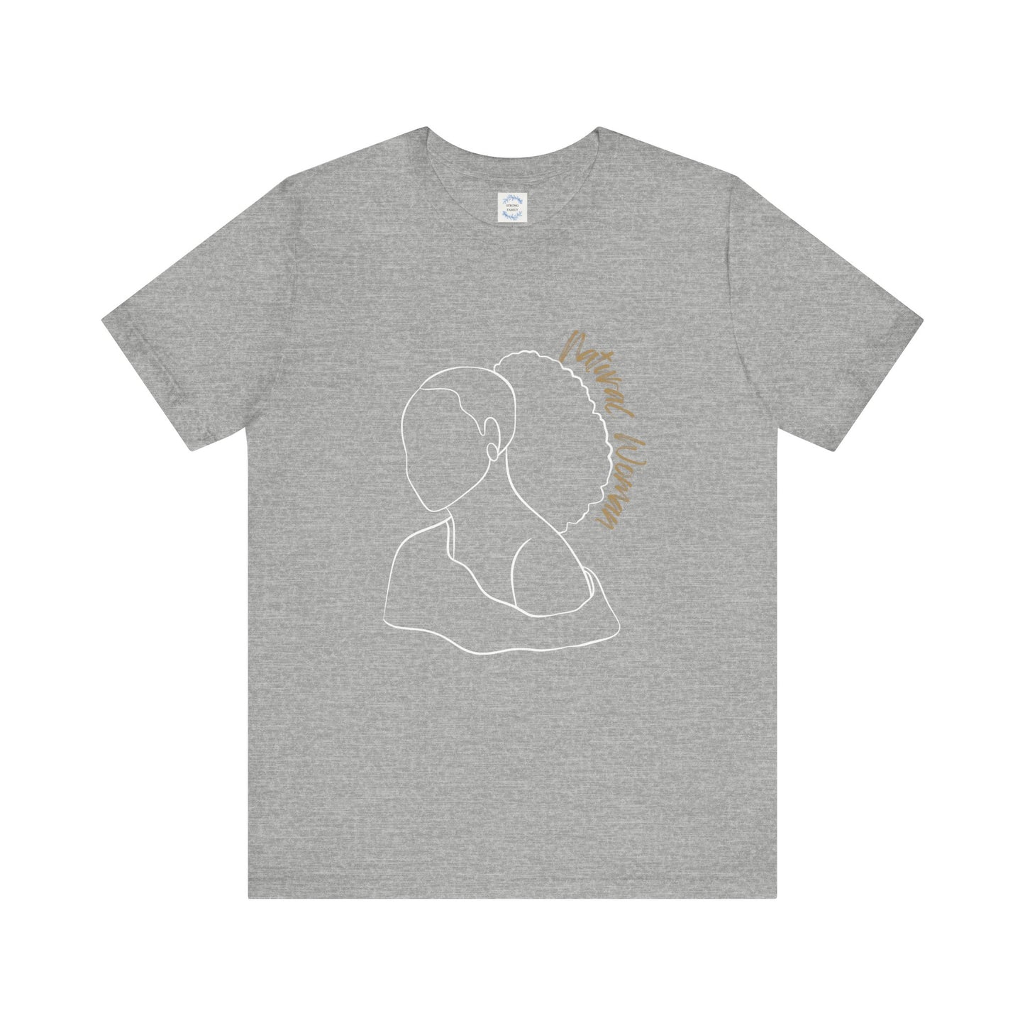 Natural Woman Behind Head Puff (WL) Short Sleeve T-Shirt