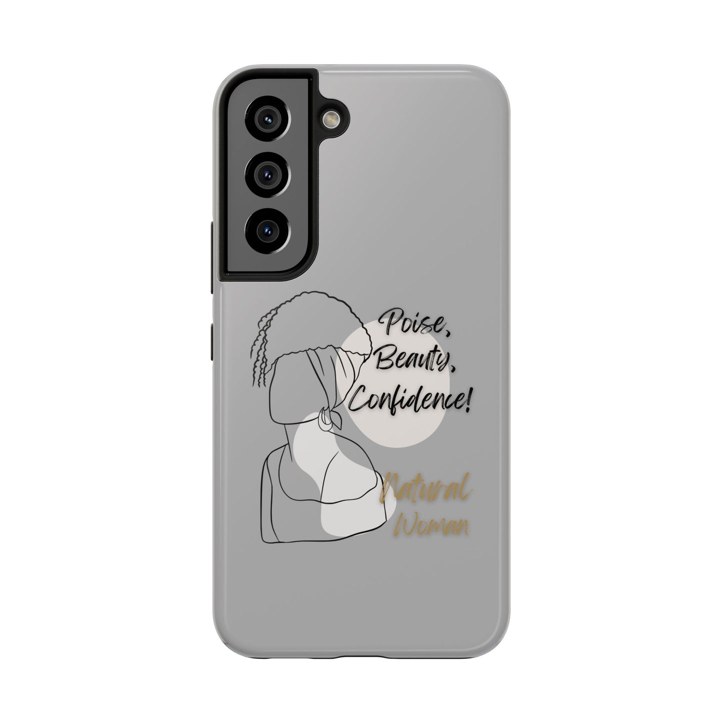 Natural woman Puff (BL)Tough Phone Cases LIGHT GREY