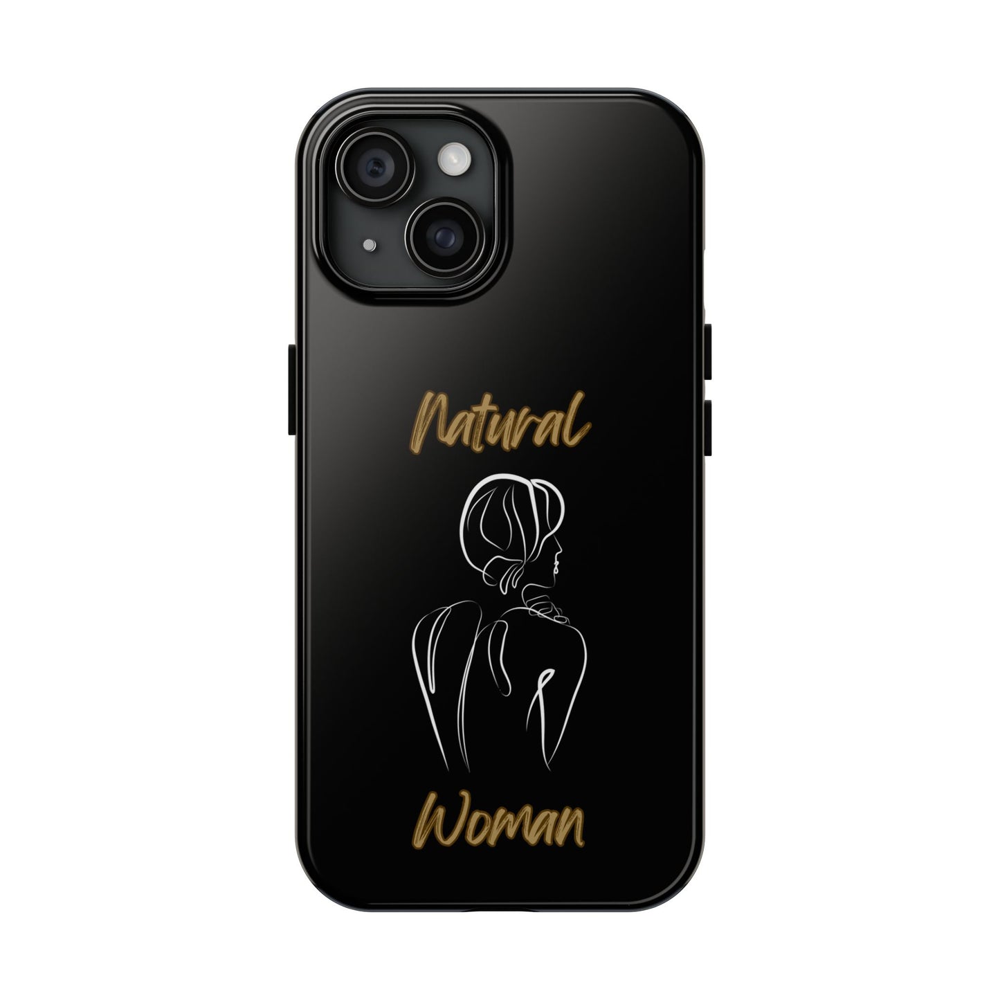 Natural Woman Back (WL)Tough Phone Cases BLACK