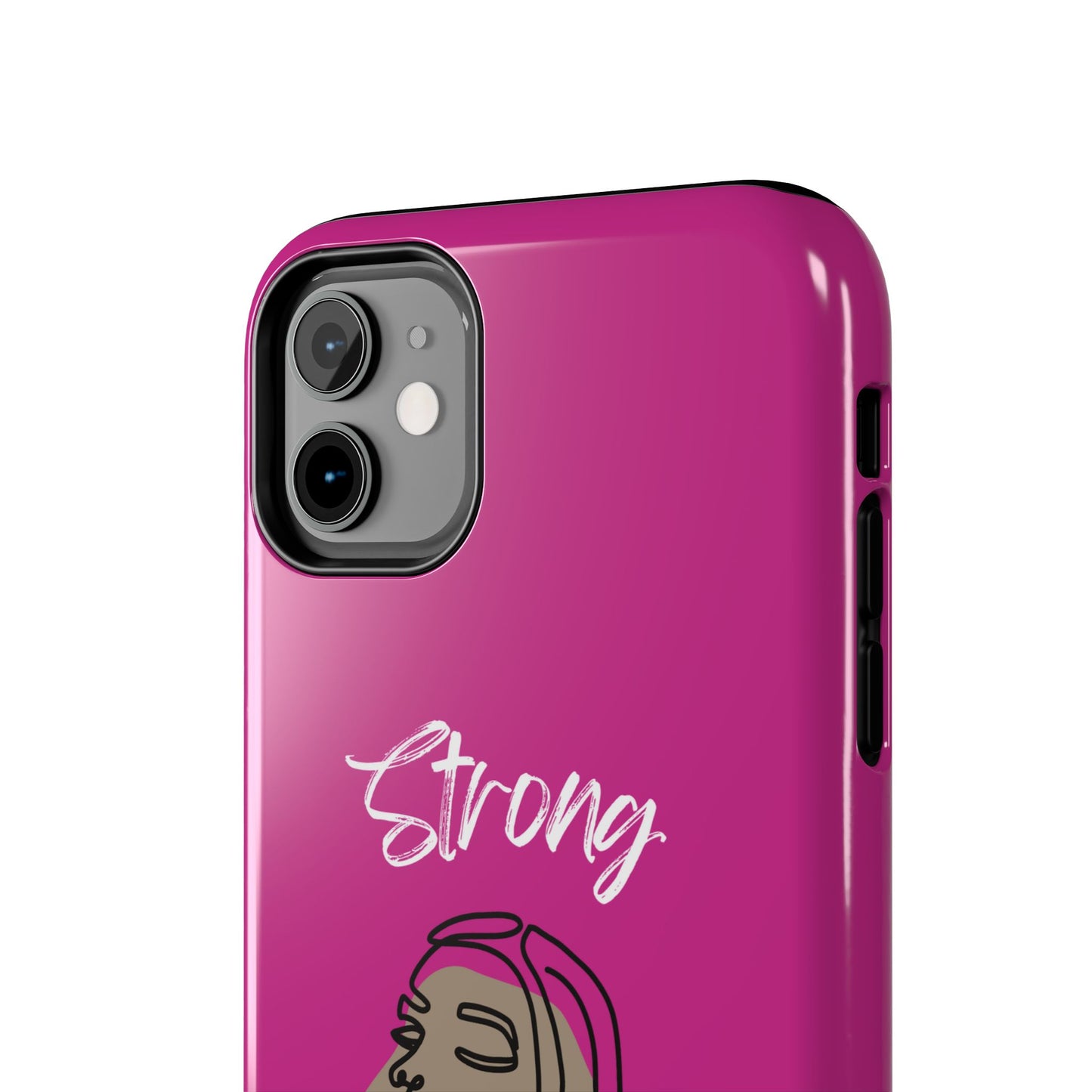 Strong Momma (WL) Tough Phone Cases PINK