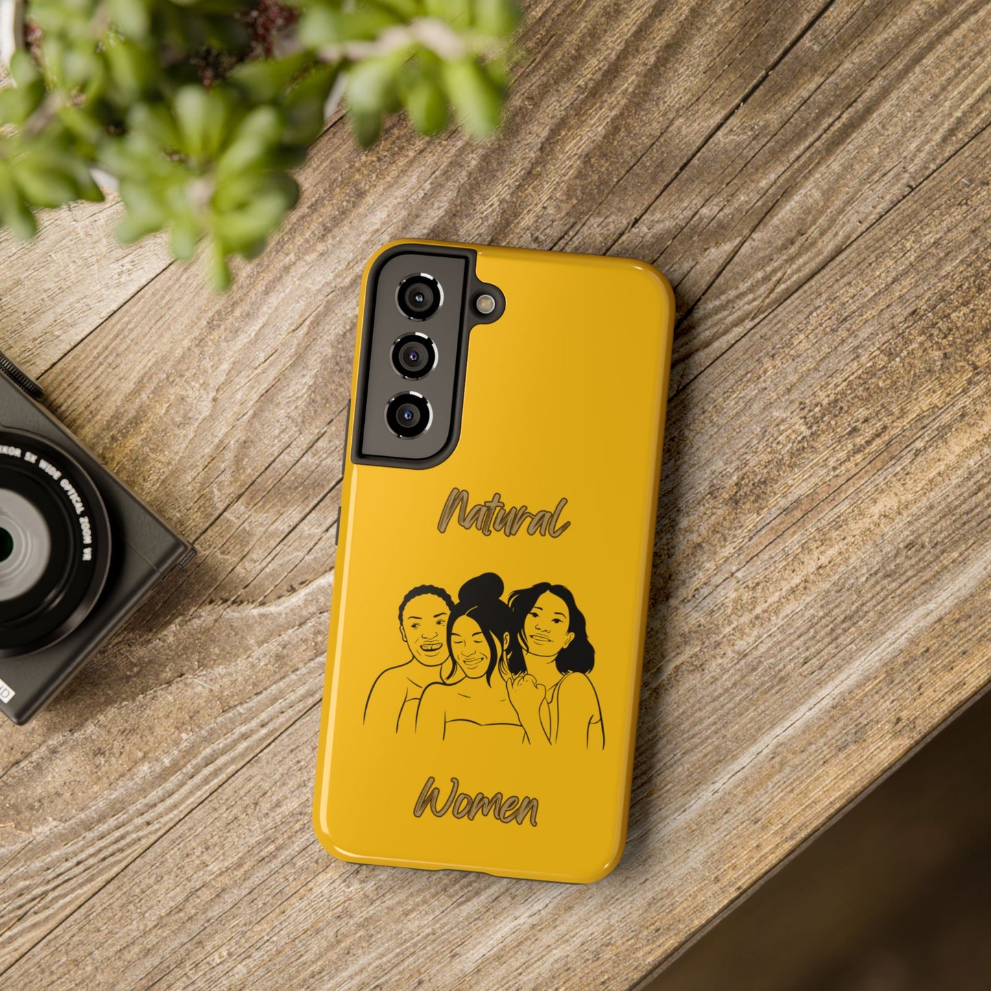 Natural Women Laughing Friends (BL)Tough Phone Cases YELLOW