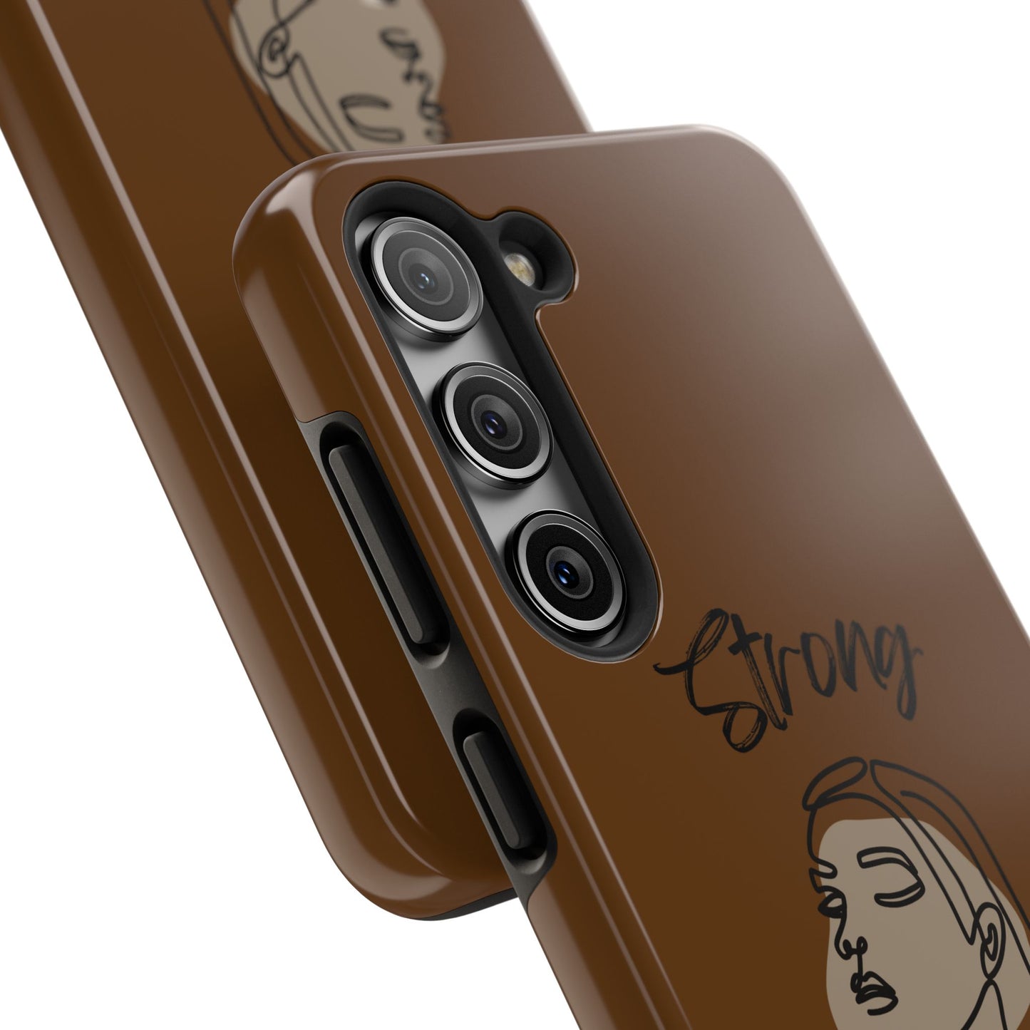 STRONG MOMMA Samsung Galaxy Tough Phone Cases (BL) Brown