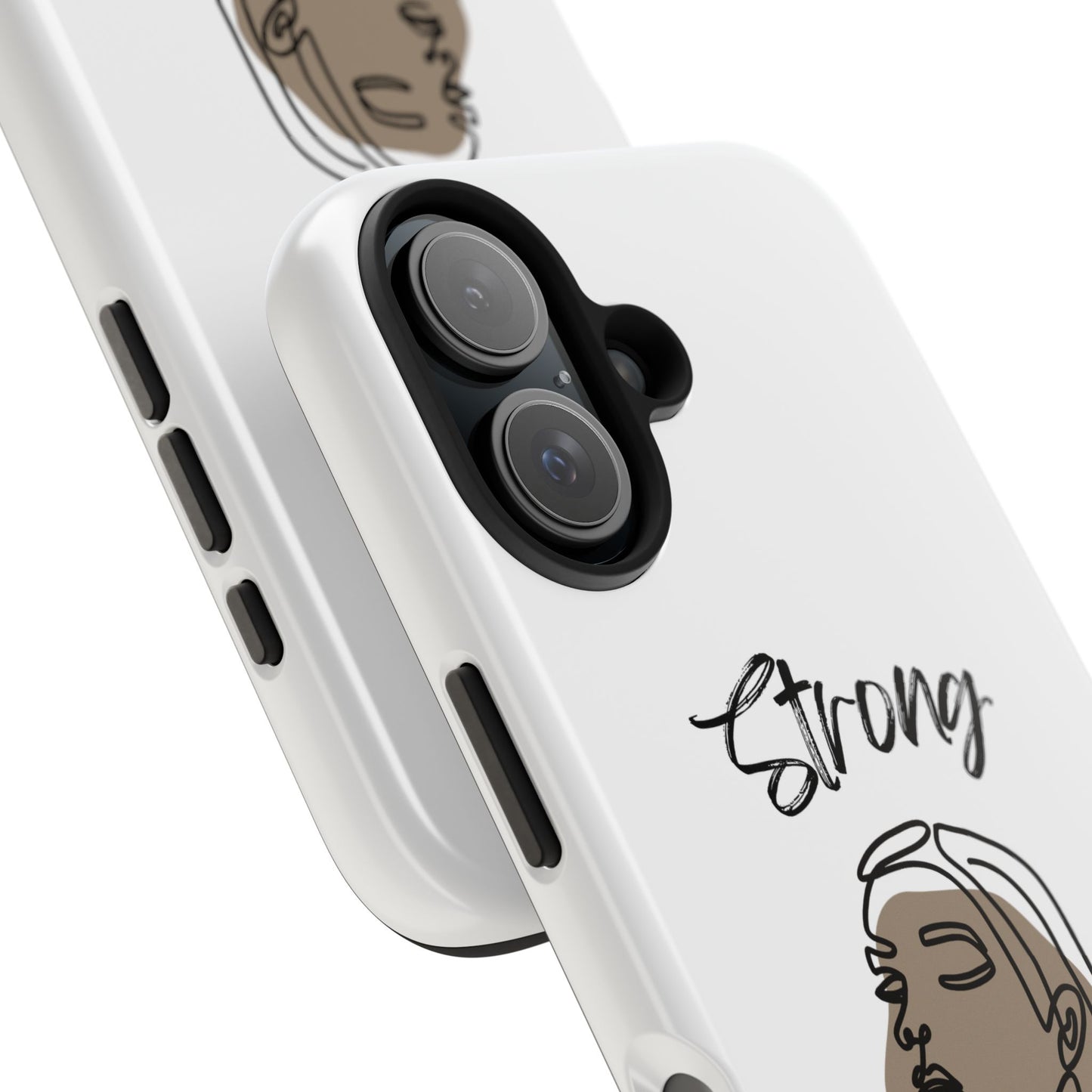 STRONG MOMMA Samsung Galaxy Tough Phone Cases (BL) White