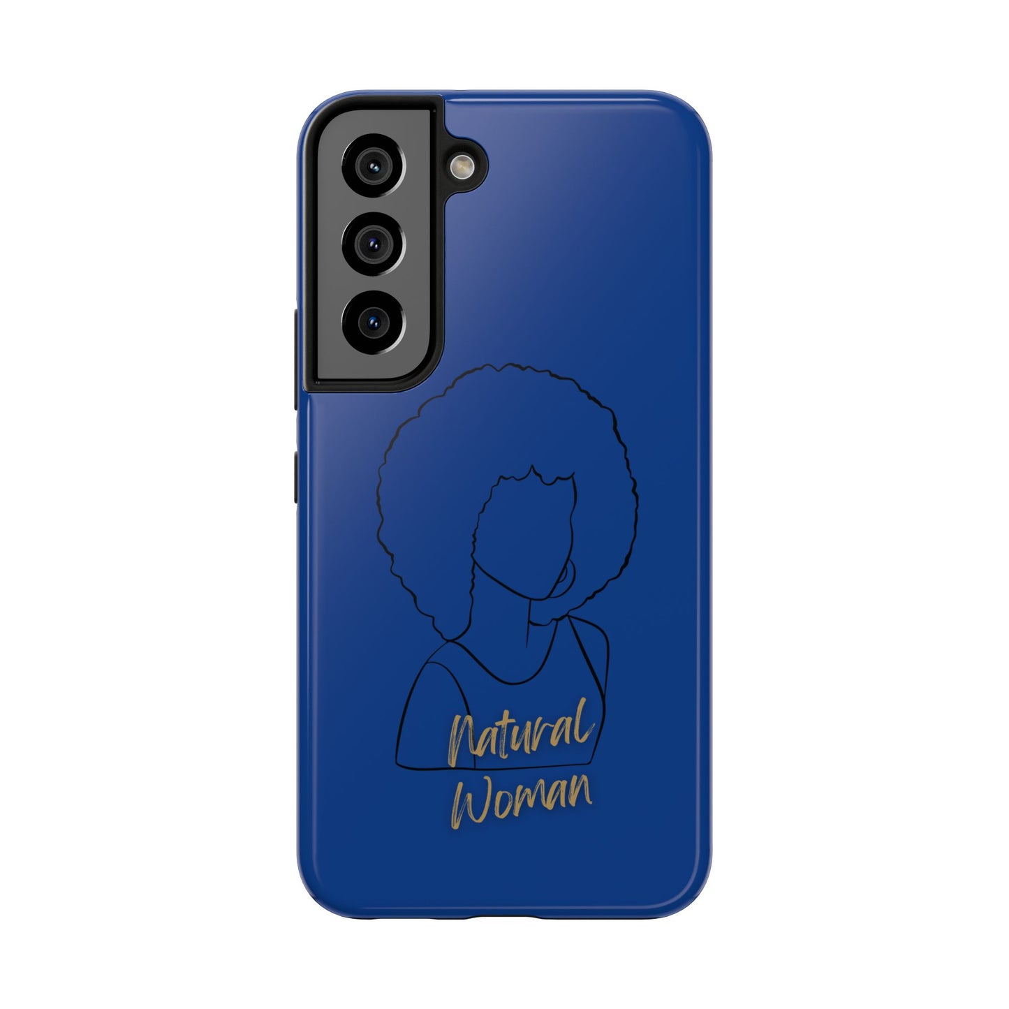 Natural Woman Afro (BL)Tough Phone Cases DARK BLUE