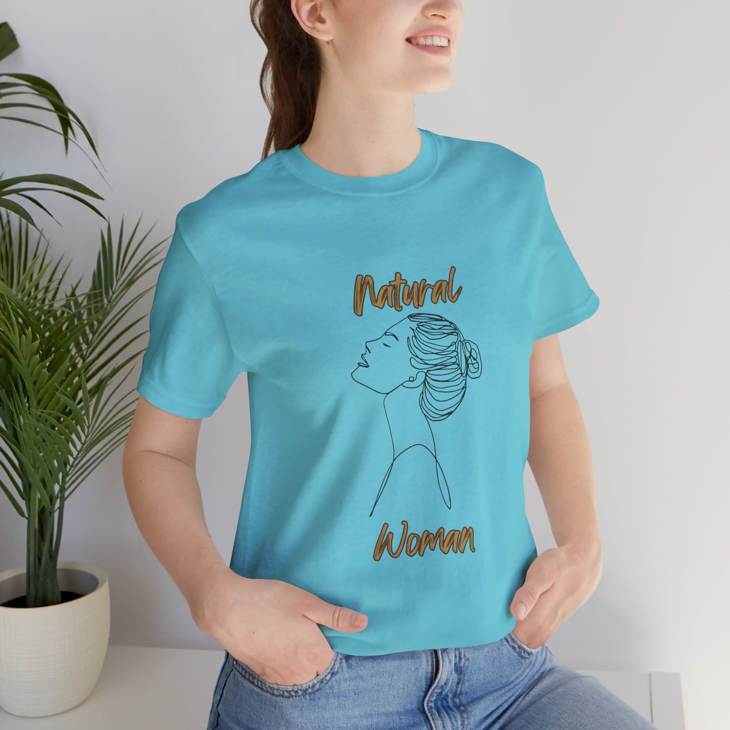 Natural Woman Wet Bun (BL) Short Sleeve T-Shirt