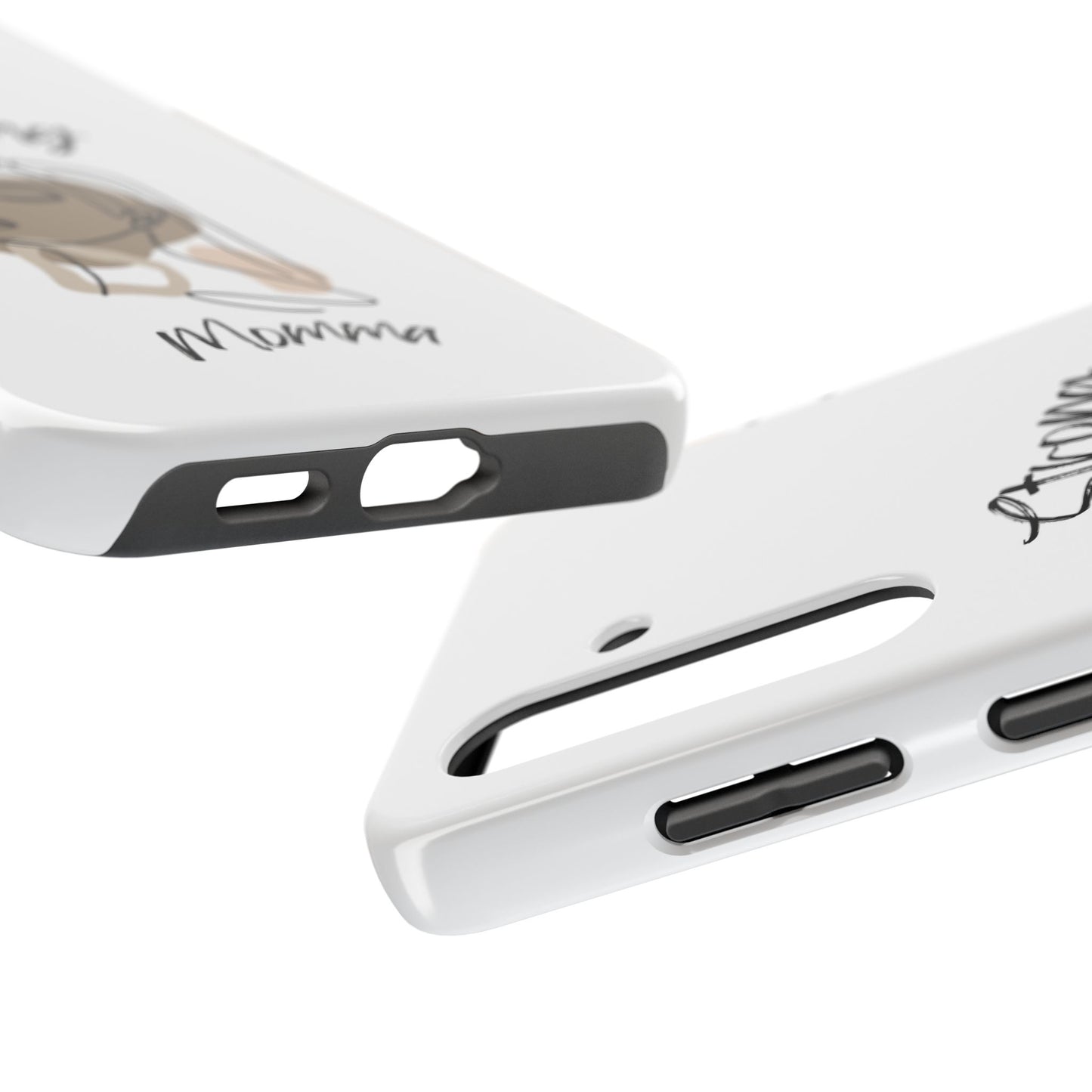 STRONG MOMMA Samsung Galaxy Tough Phone Cases (BL) White