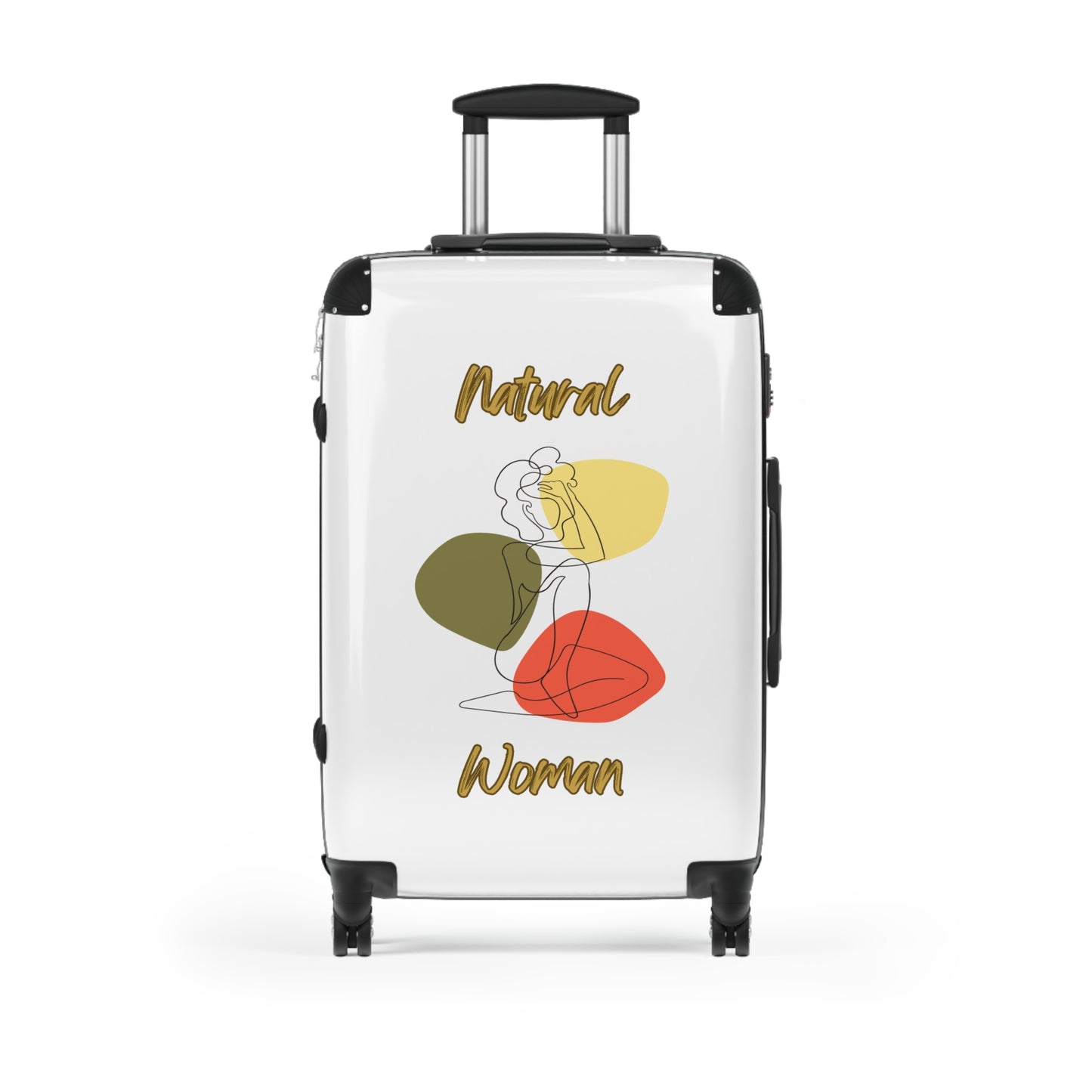 Natural Woman Colorful Pose (BL) Suitcase WHITE