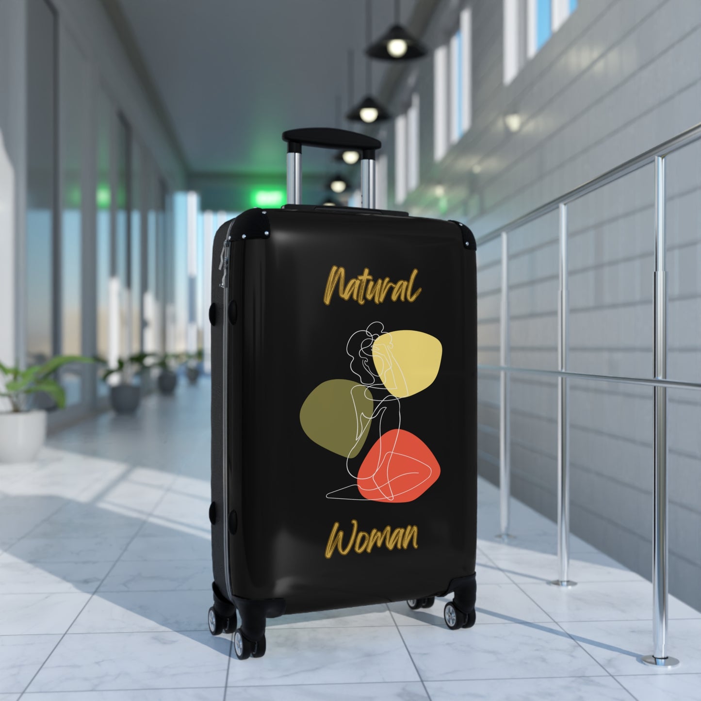 Natural Woman Colorful Pose (WL) Suitcase BLACK