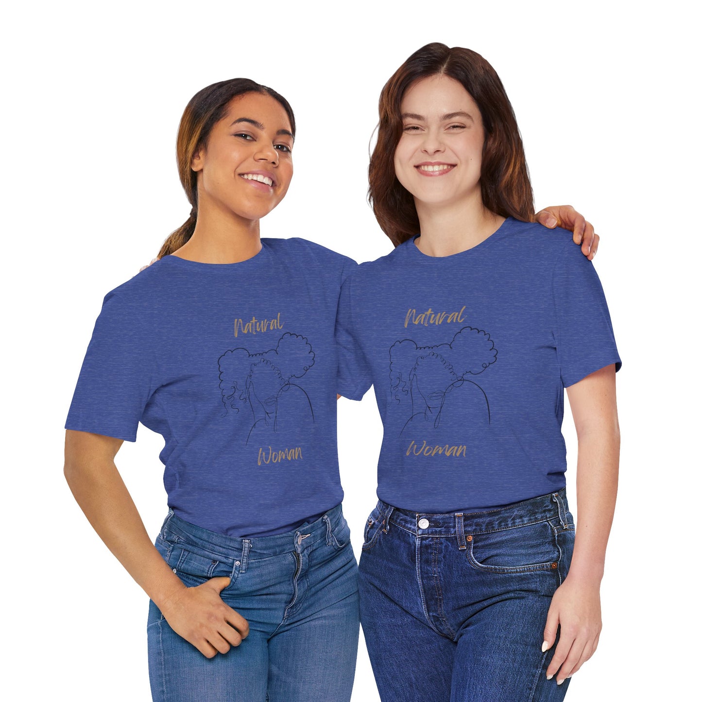 Natural Woman Twin Puffs (BL) Short Sleeve T-Shirt
